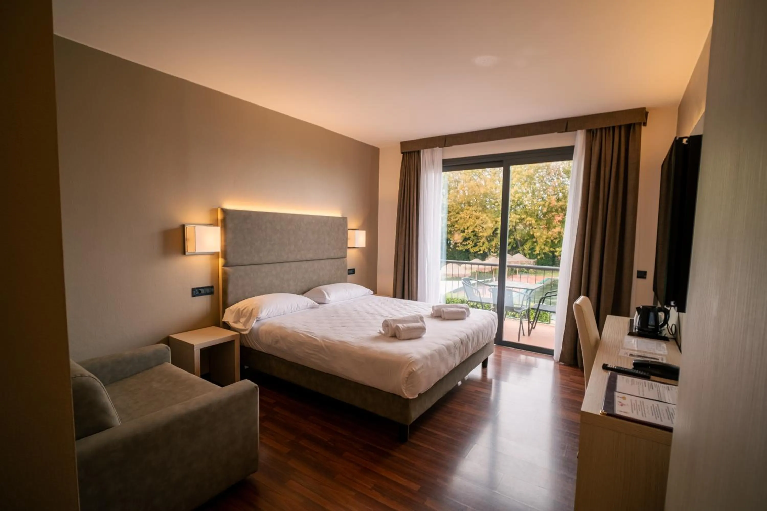 Bed in Yachting Hotel Mistral