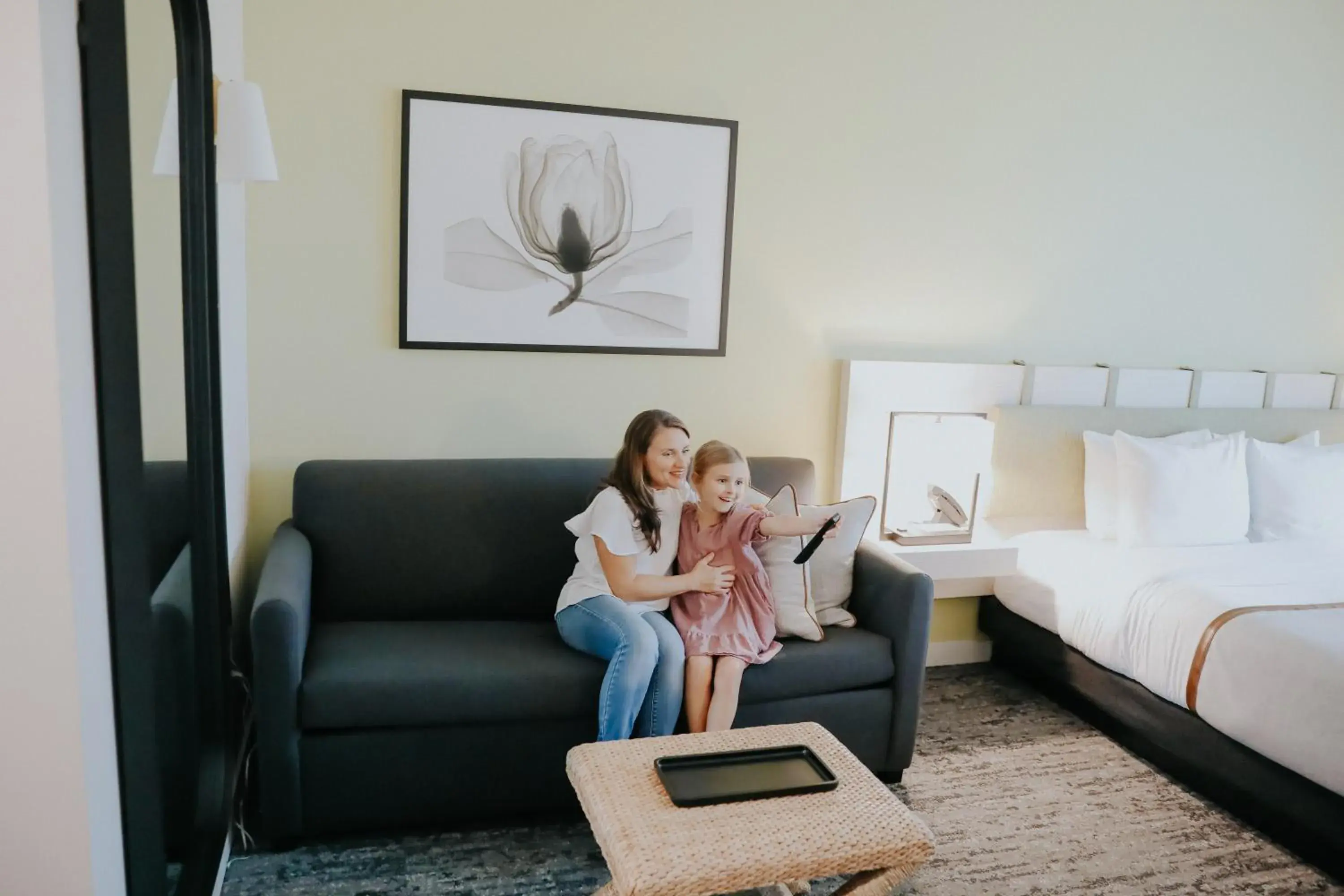 Living room, Bed in The Lodge 30A Living room, Bed in The Lodge 30A