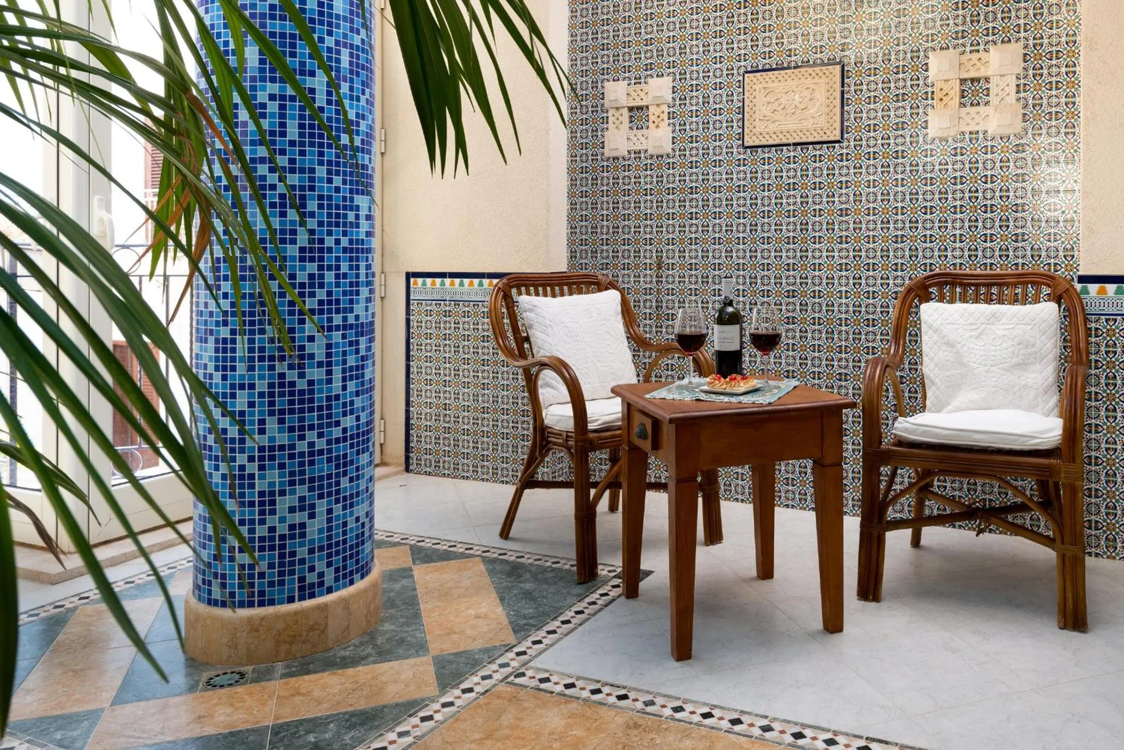 Patio in Hotel Sicilya