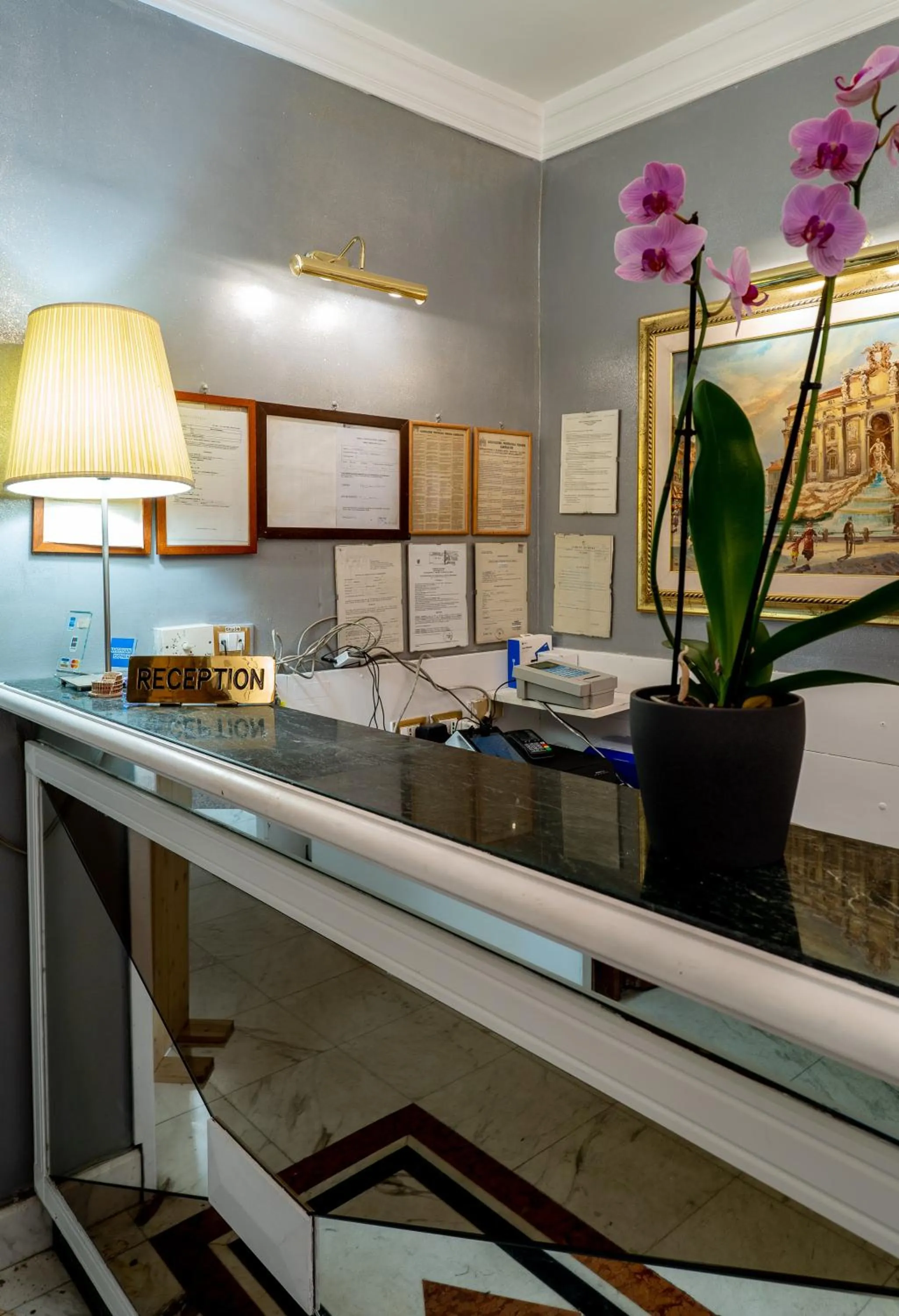 Lobby or reception in Hotel Gabriella