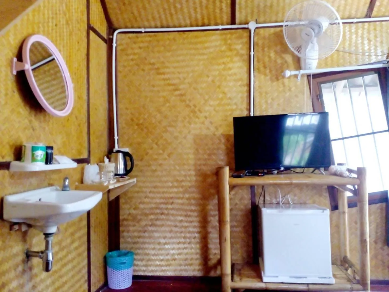 fireplace in Lipe Garden Beach Resort