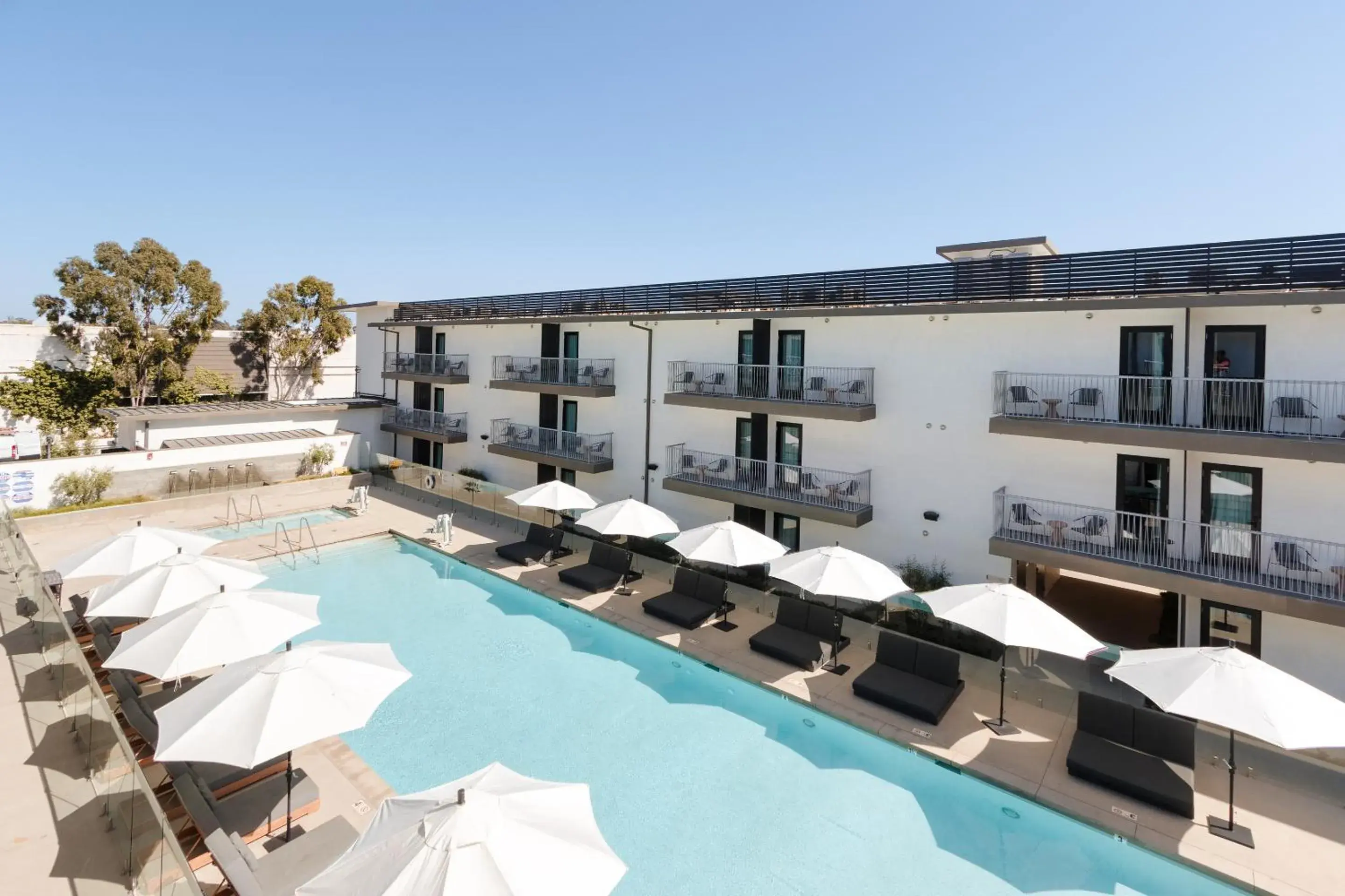 Pool view in The Lum Hotel Los Angeles Stadium District Pool view in The Lum Hotel Los Angeles Stadium District