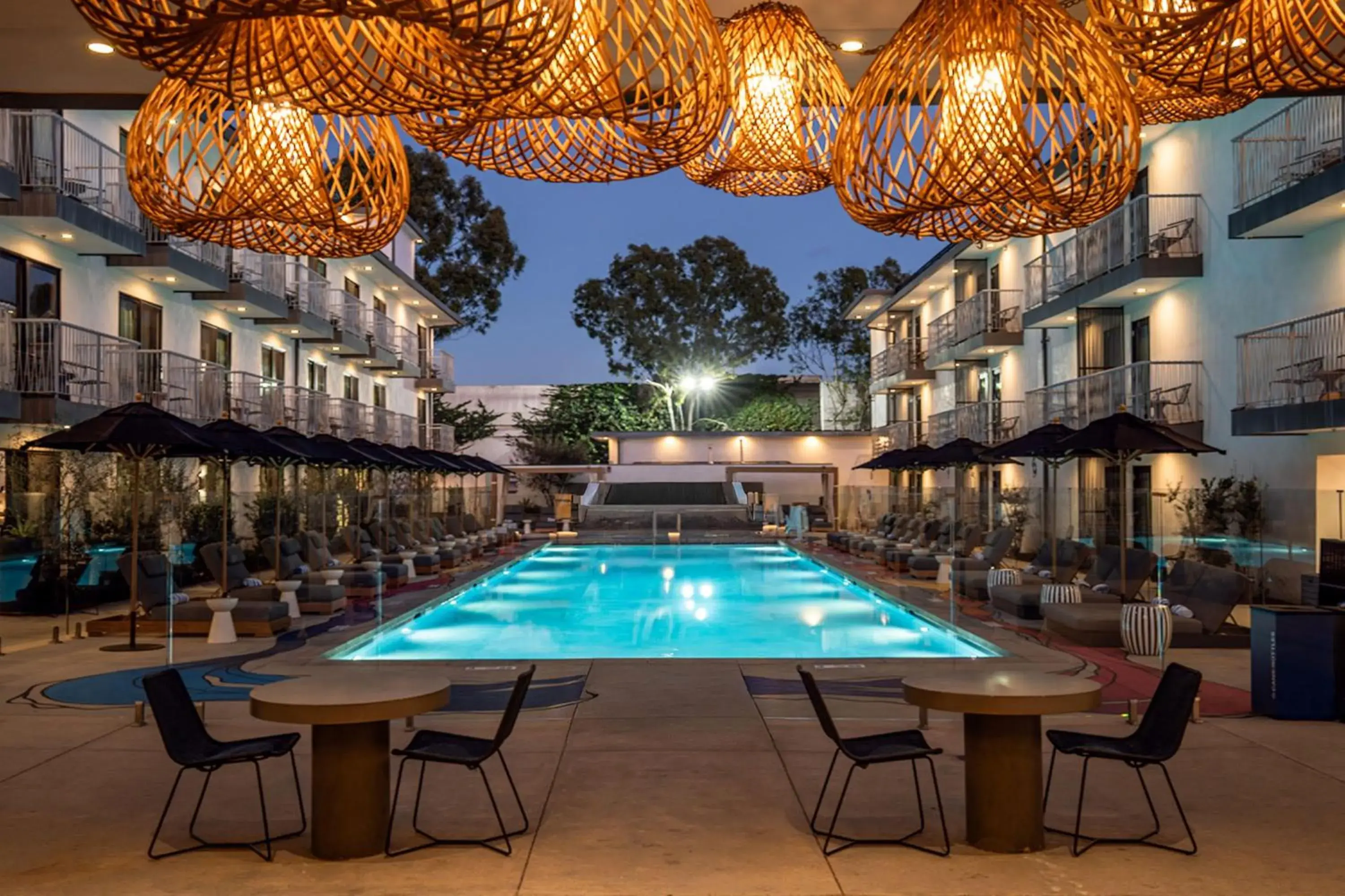 Pool view in The Lum Hotel Los Angeles Stadium District Pool view in The Lum Hotel Los Angeles Stadium District