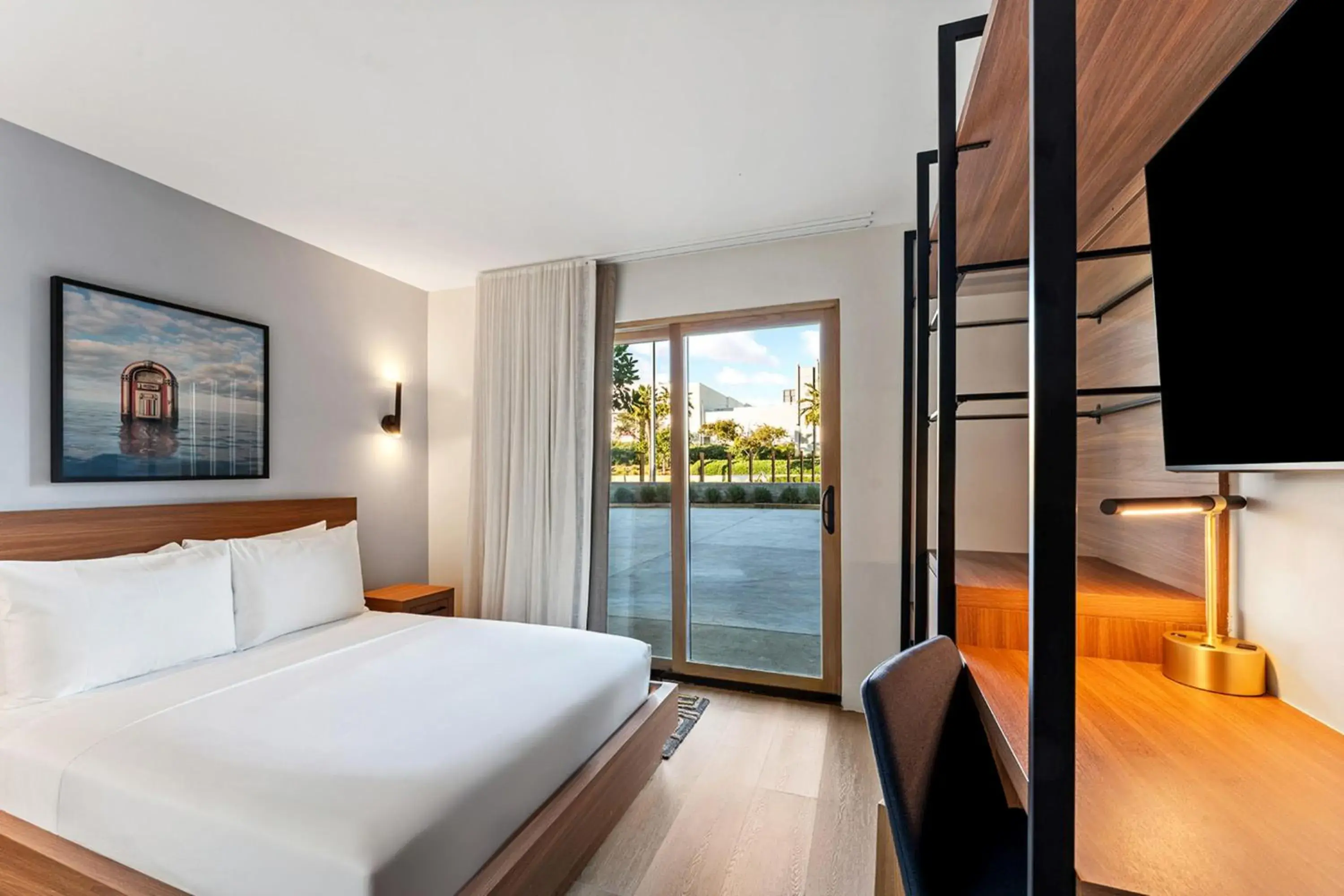 Bed in The Lum Hotel Los Angeles Stadium District Bed in The Lum Hotel Los Angeles Stadium District