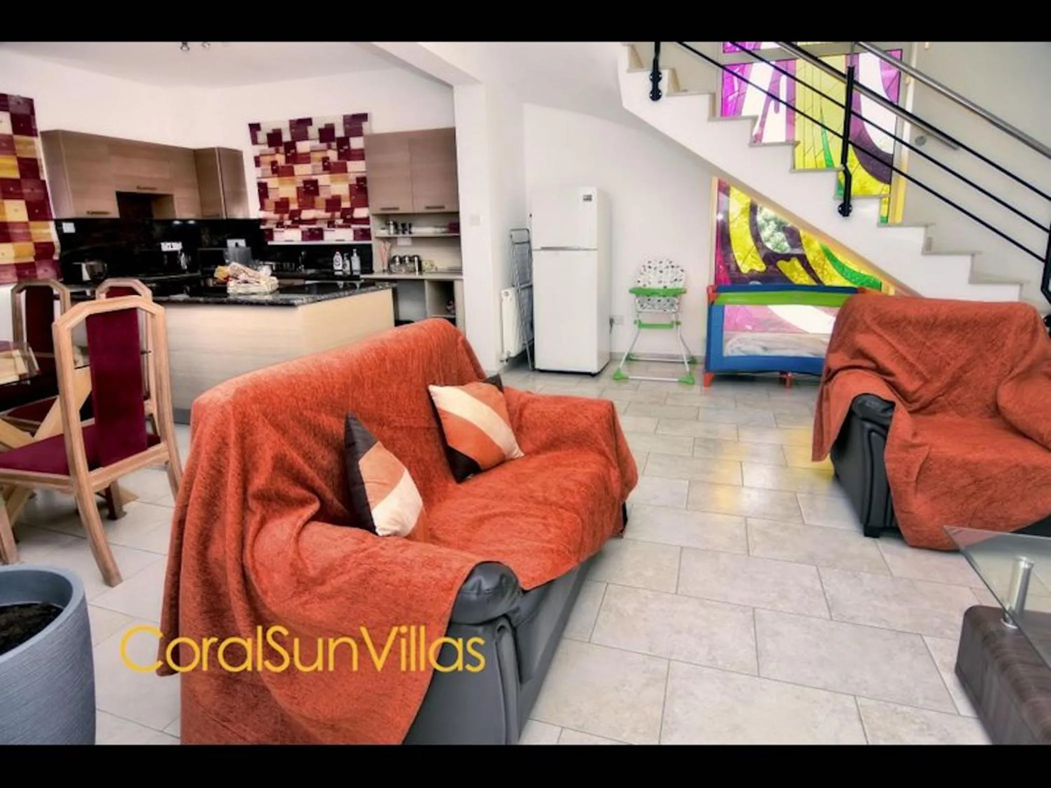 Villa 200m To The Coral Bay Strip, Large Pool