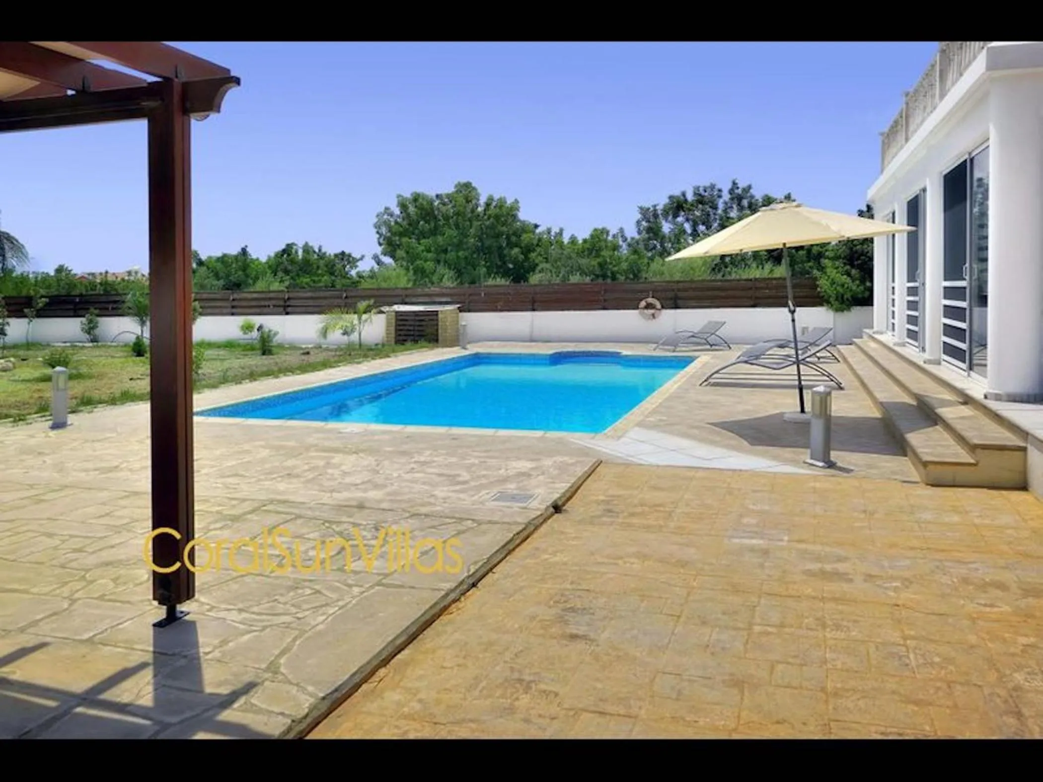Villa 200m To The Coral Bay Strip, Large Pool