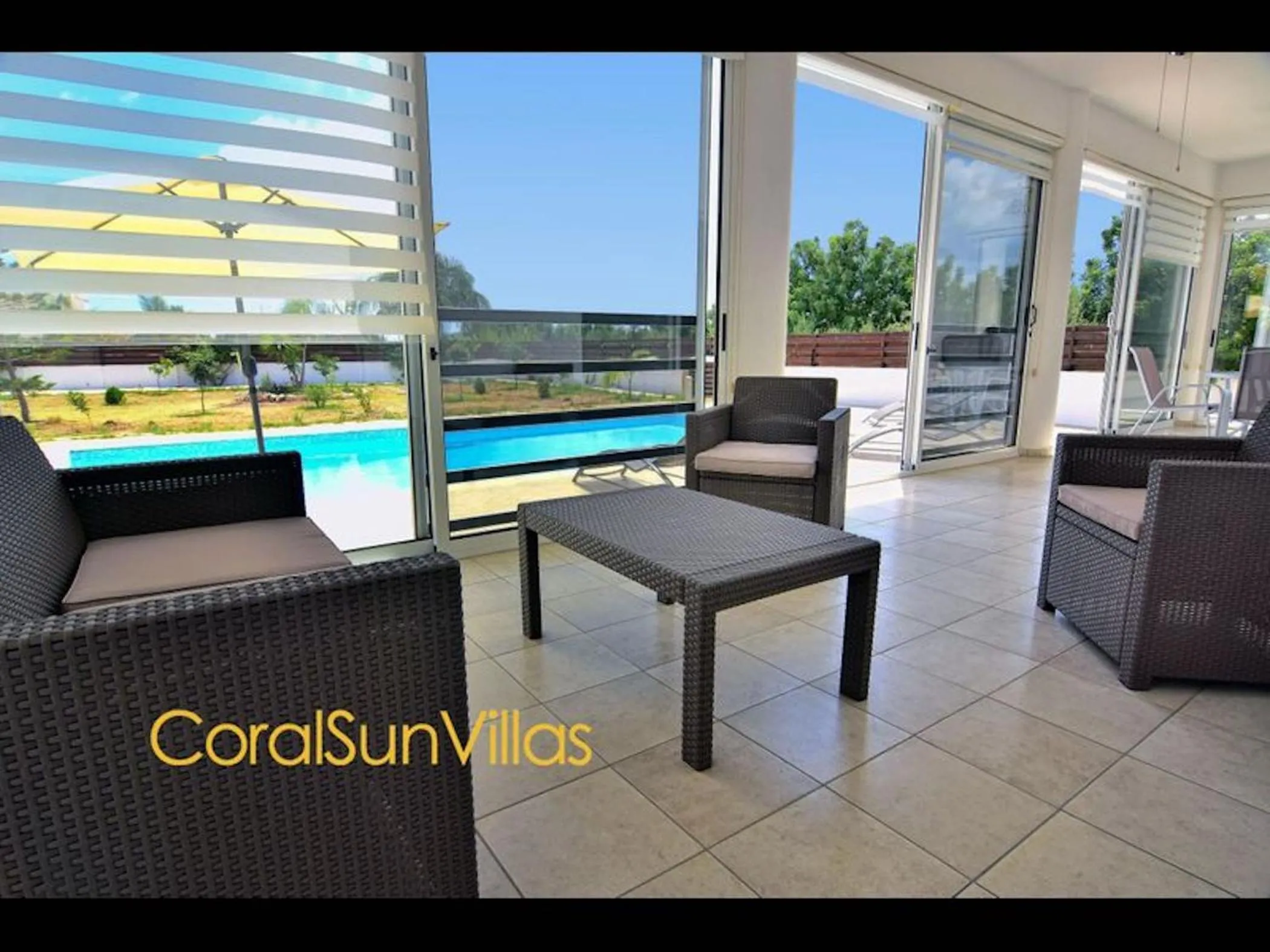 Villa 200m To The Coral Bay Strip, Large Pool