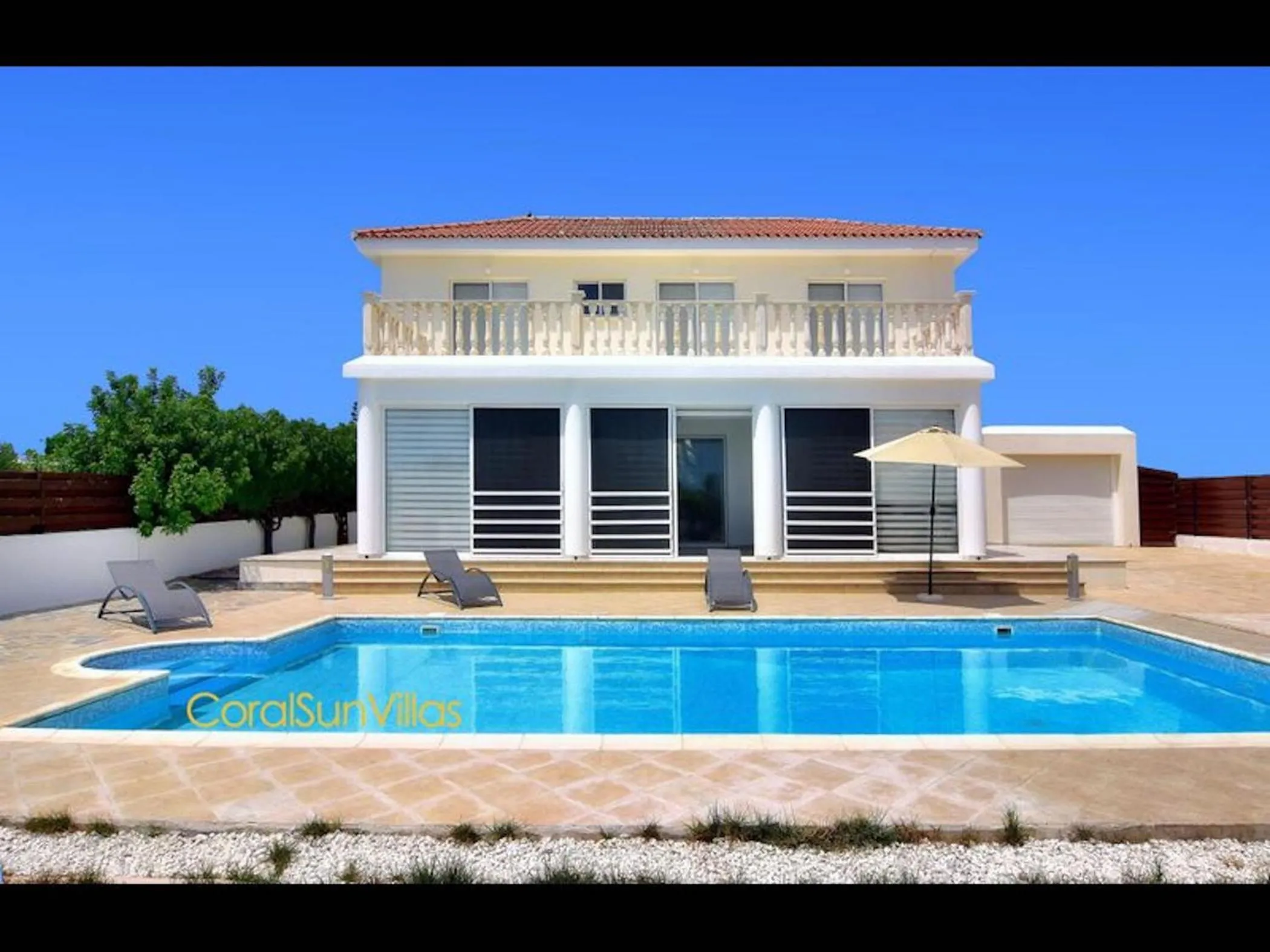Villa 200m To The Coral Bay Strip, Large Pool