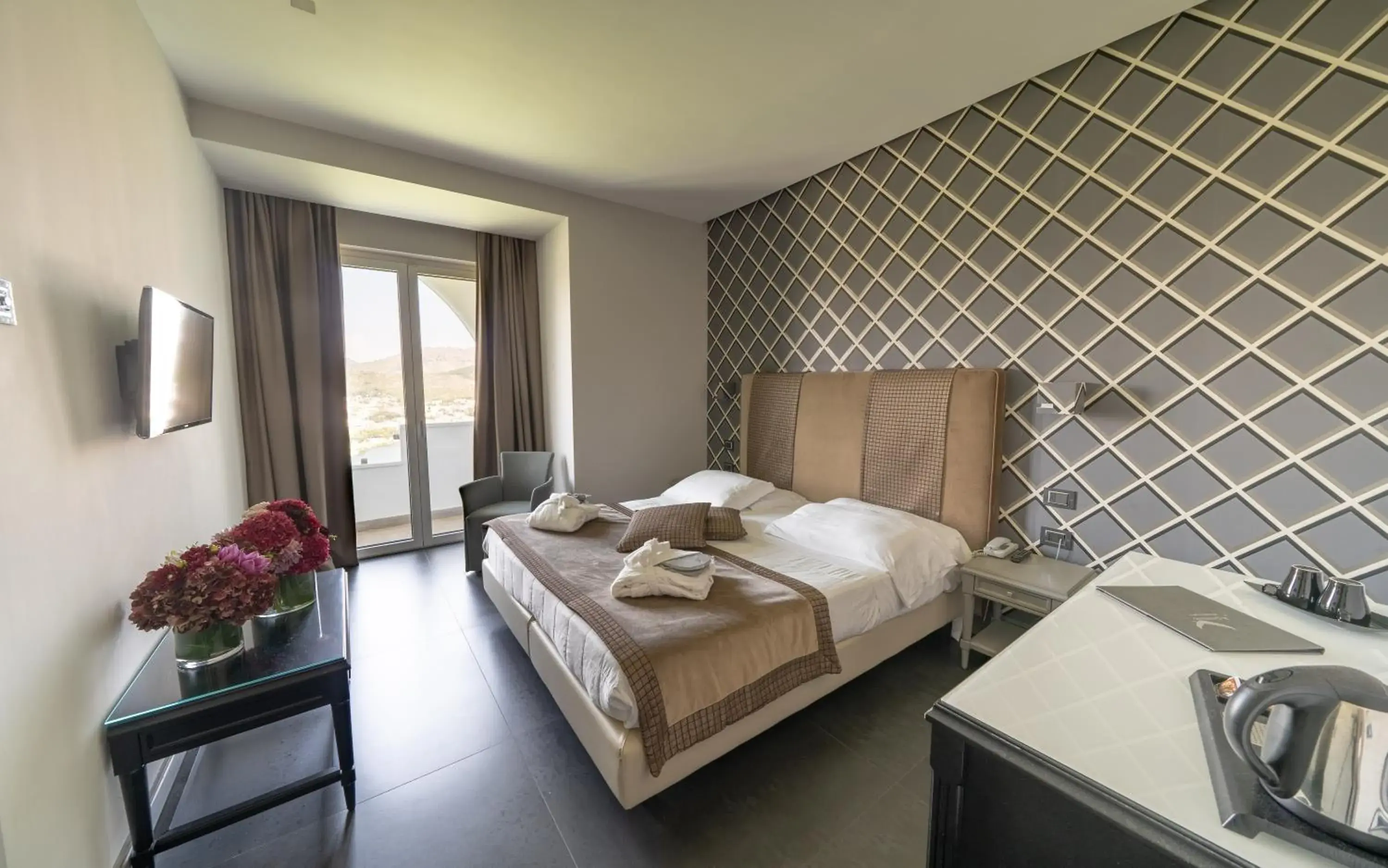 Bed in Hotel Il Gabbiano Bed in Hotel Il Gabbiano