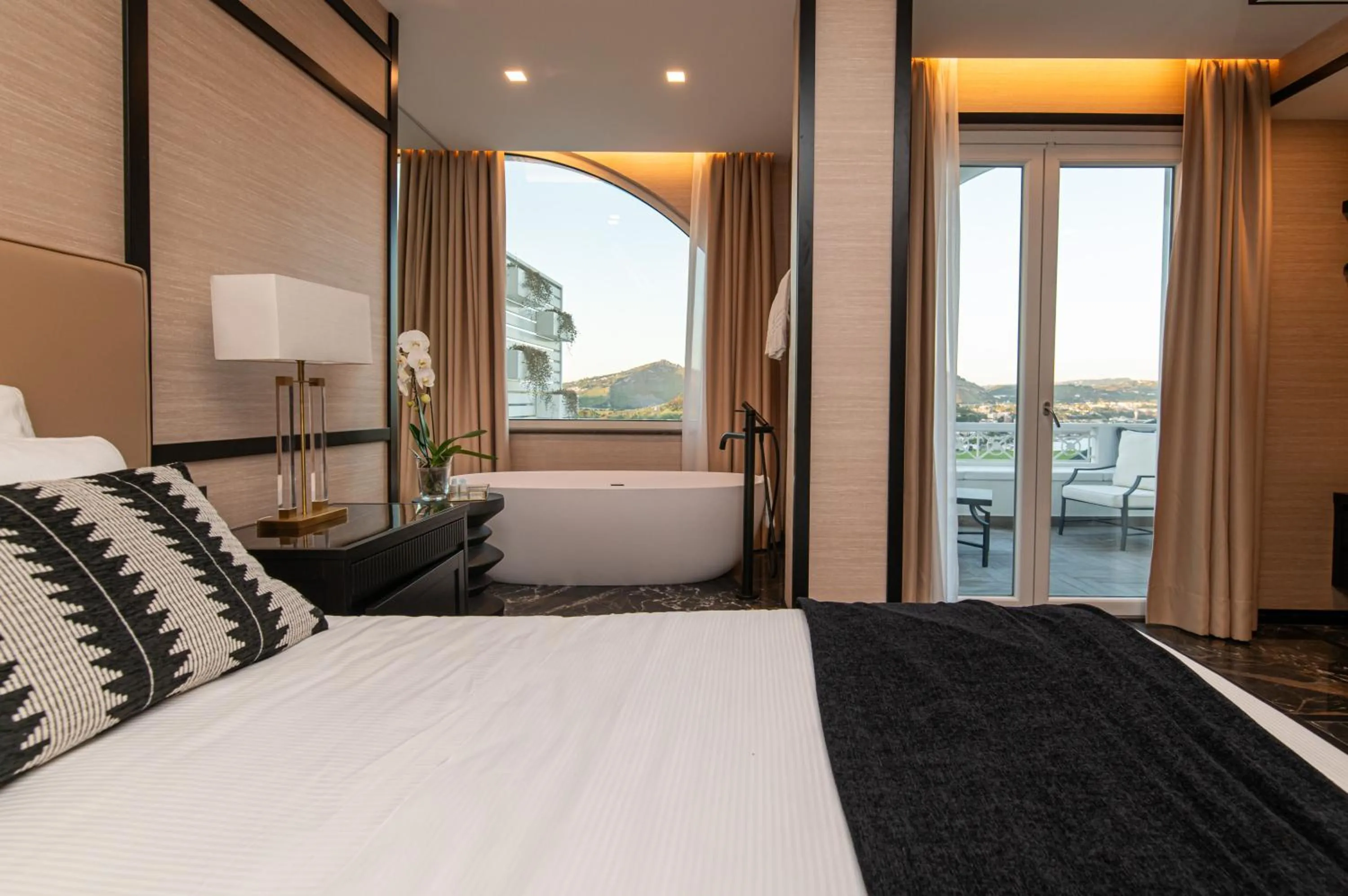 Bath, Bed in Hotel Il Gabbiano