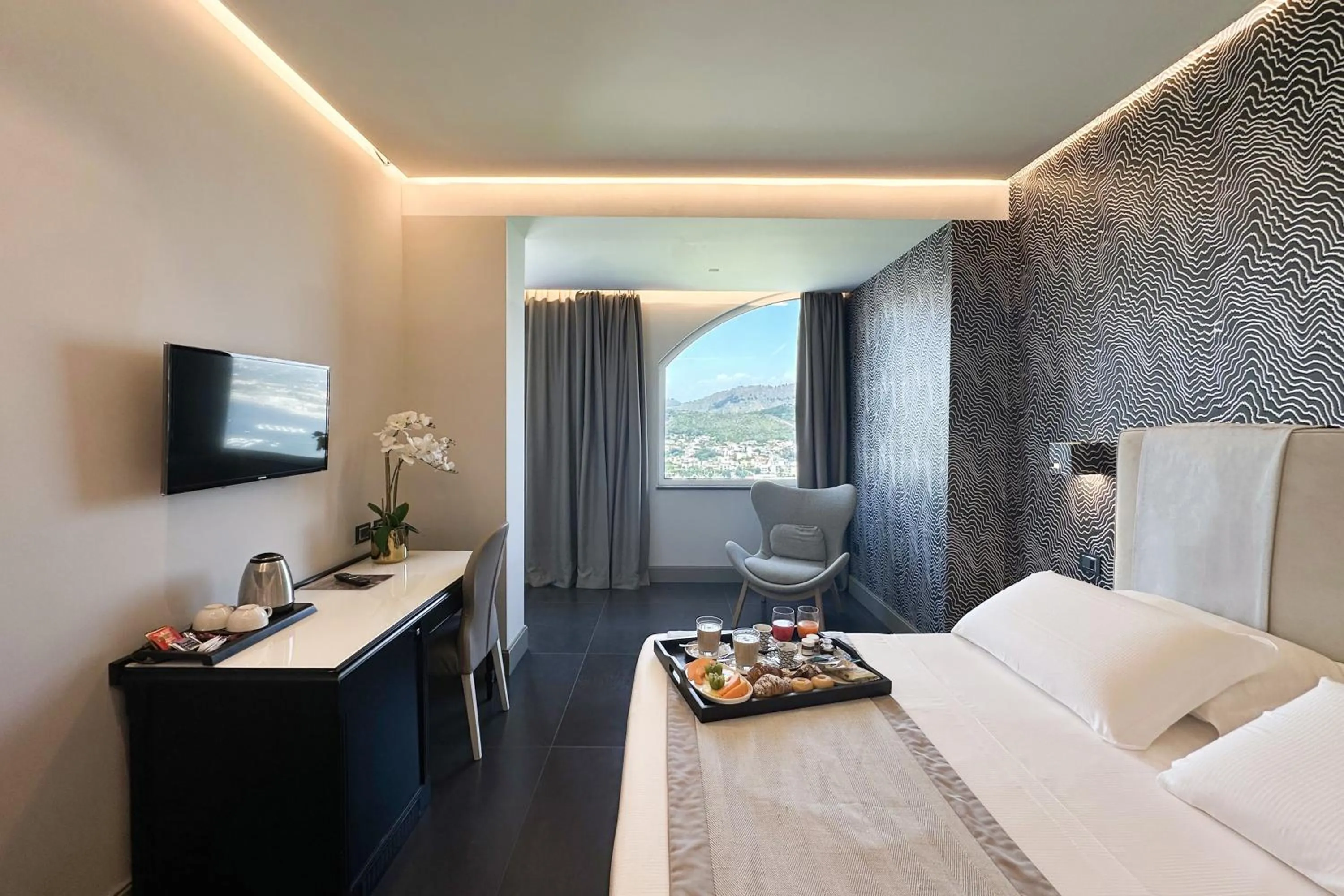 Bedroom, Bed in Hotel Il Gabbiano