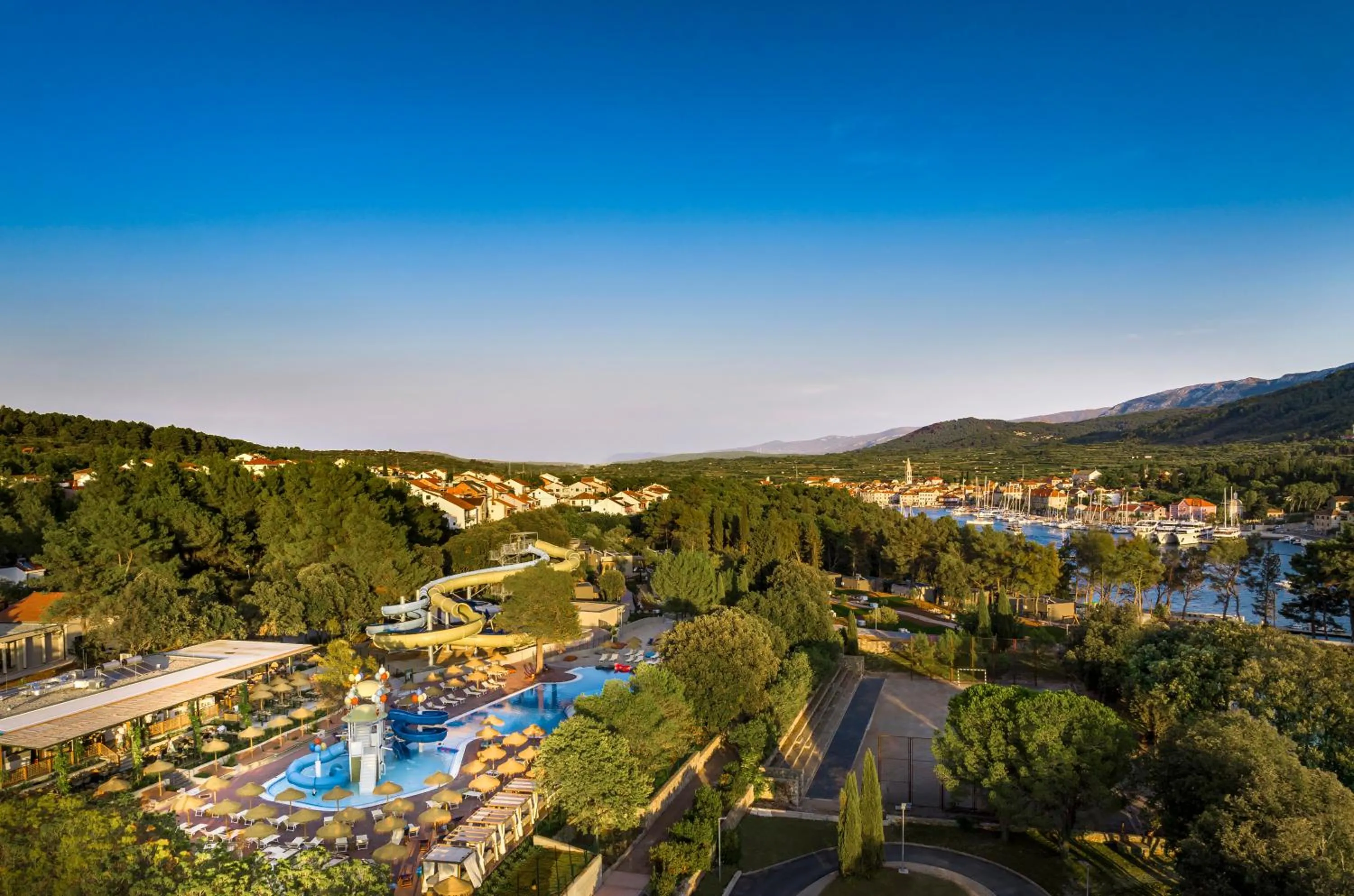 Bird's eye view in Valamar Amicor Resort
