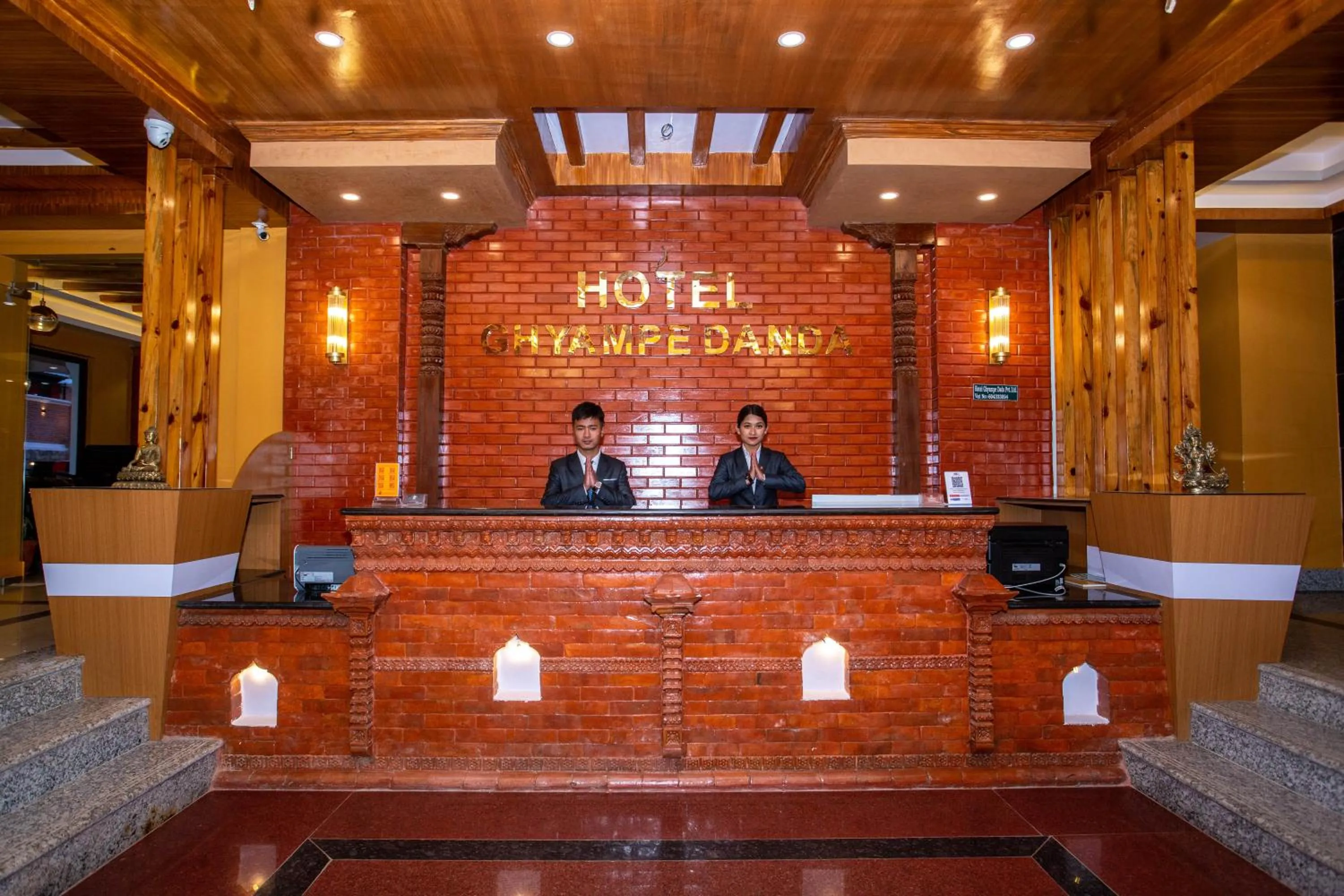 Lobby or reception in Hotel Ghyampe Dada
