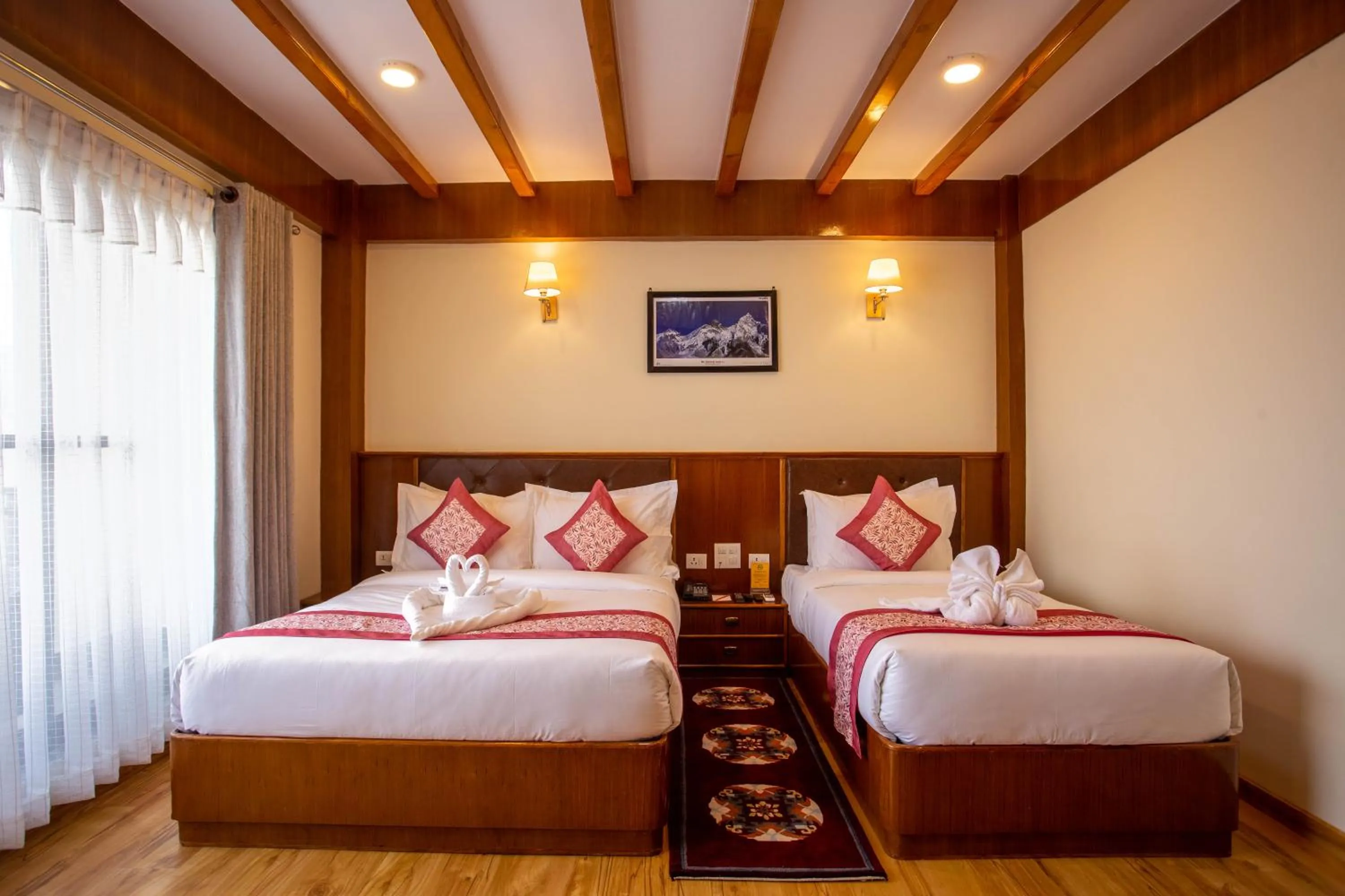 Bedroom, Bed in Hotel Ghyampe Dada