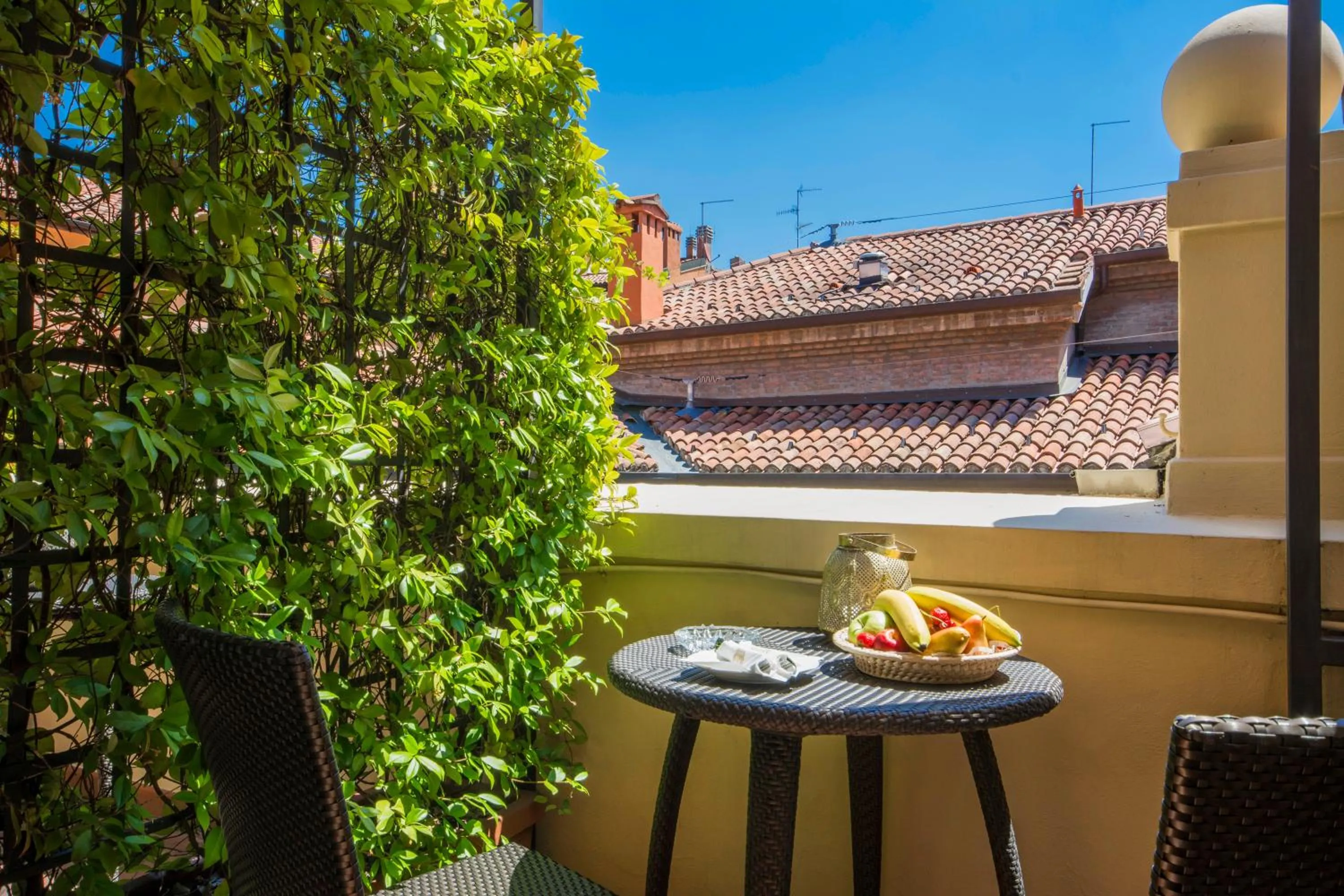 Balcony/Terrace in Hotel Corona d'Oro 1890