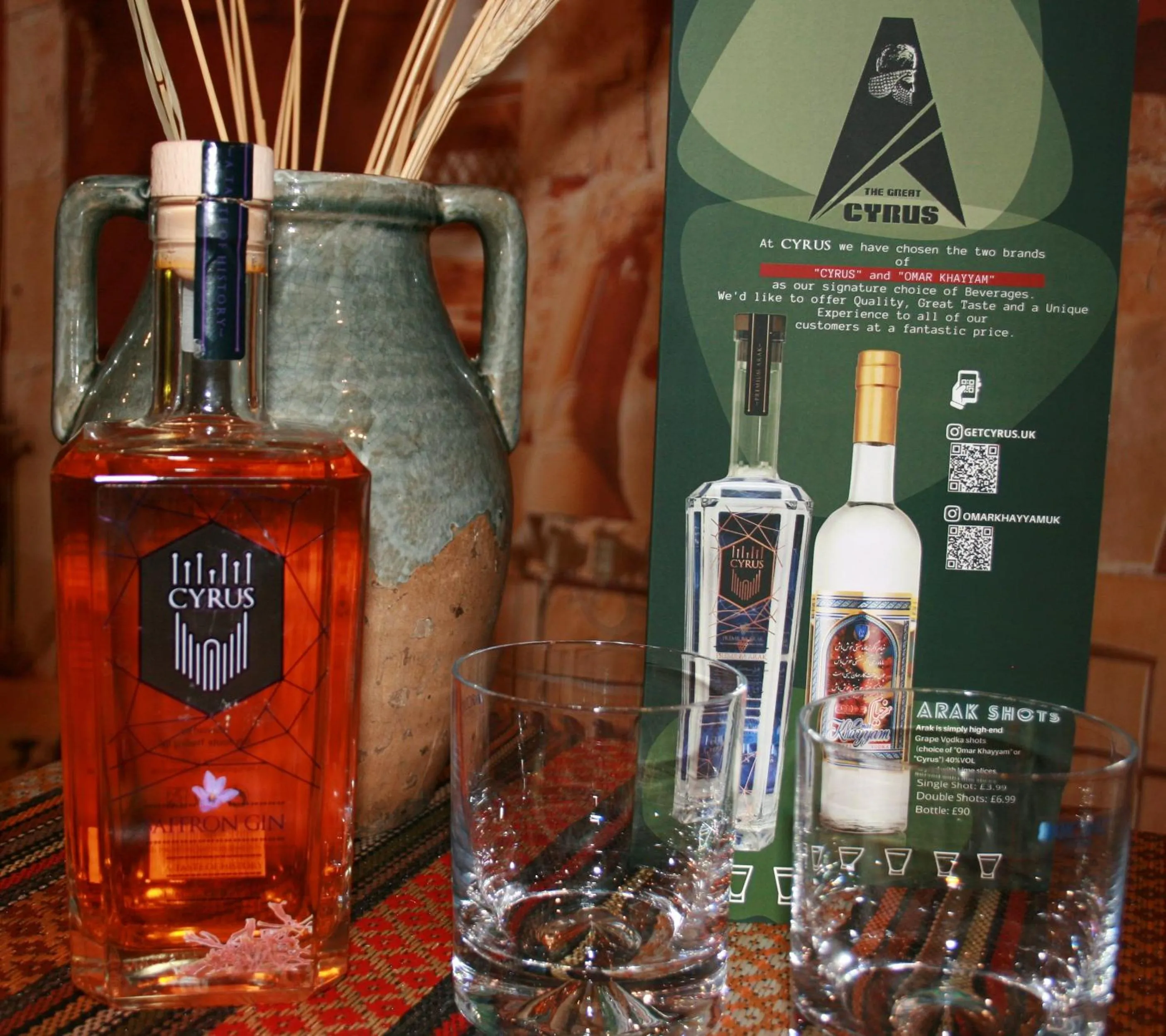 Alcoholic drinks, Drinks in Cyrus Hotel