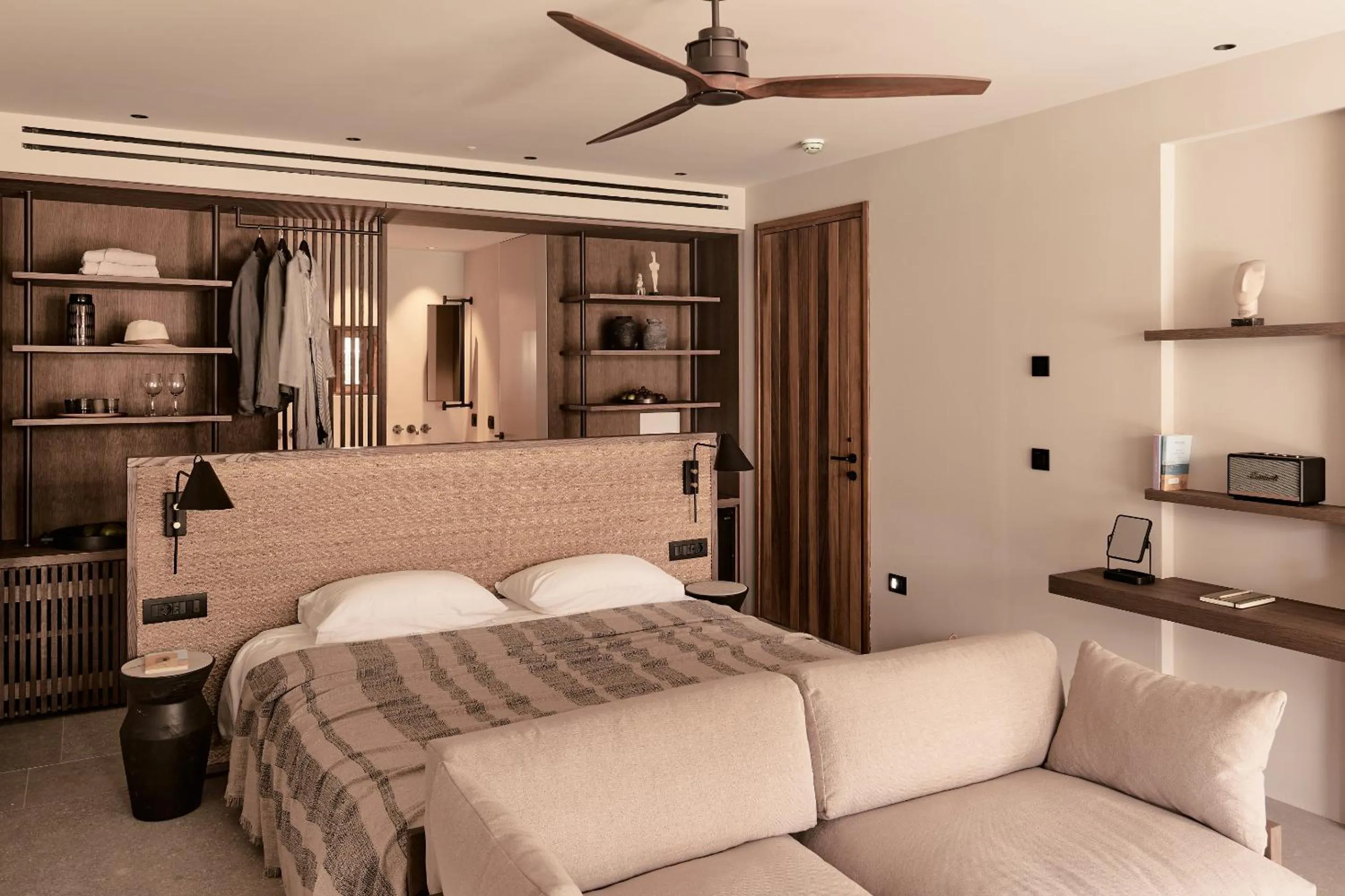 Bed in Theros All Suite Hotel - Adults Only