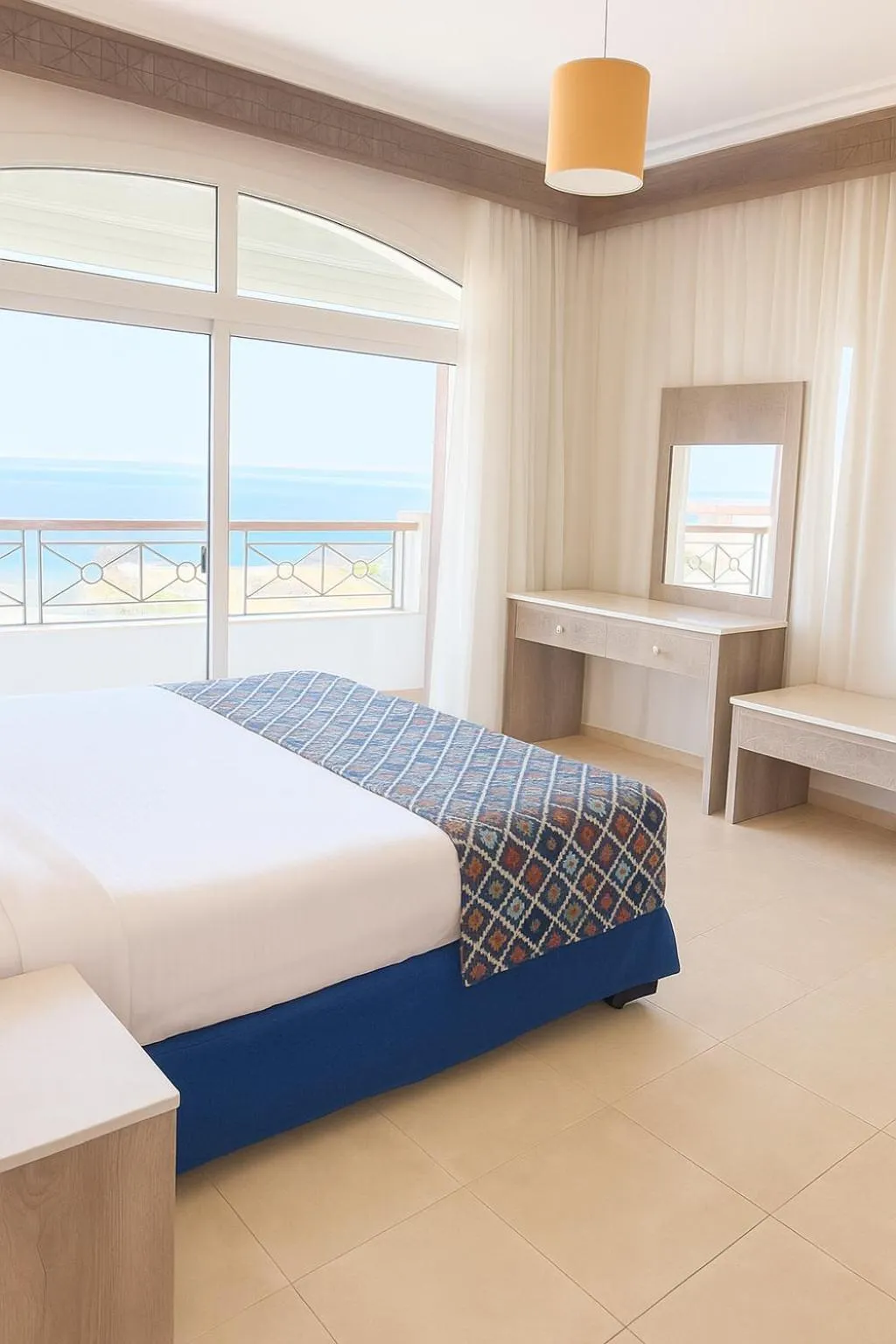 Sea view, Bed in Swiss Wellness Dive Resort