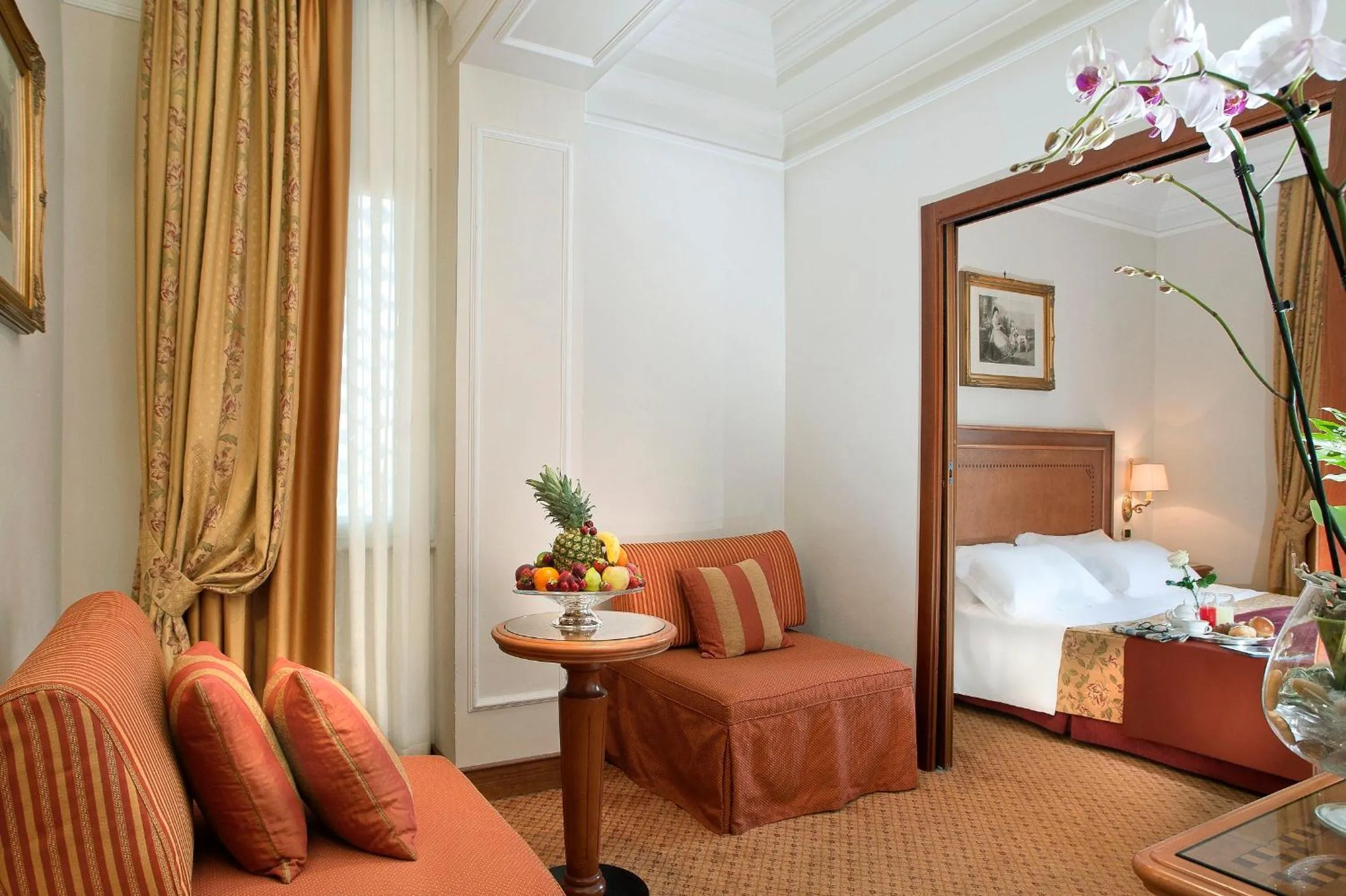 Bed in Pinewood Hotel Rome