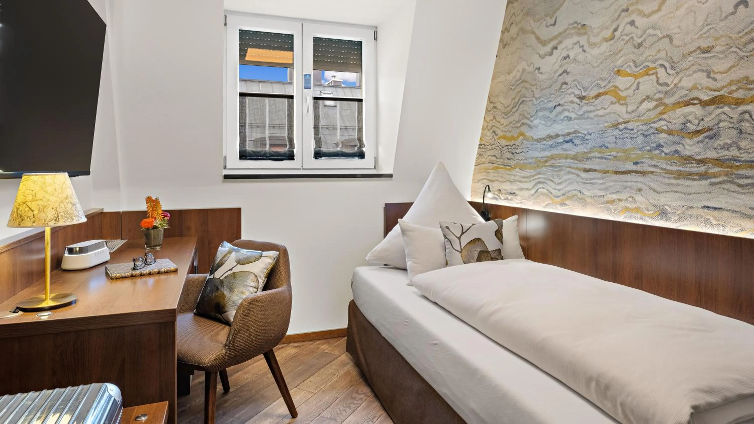 Bed in Hotel Deutsche Eiche