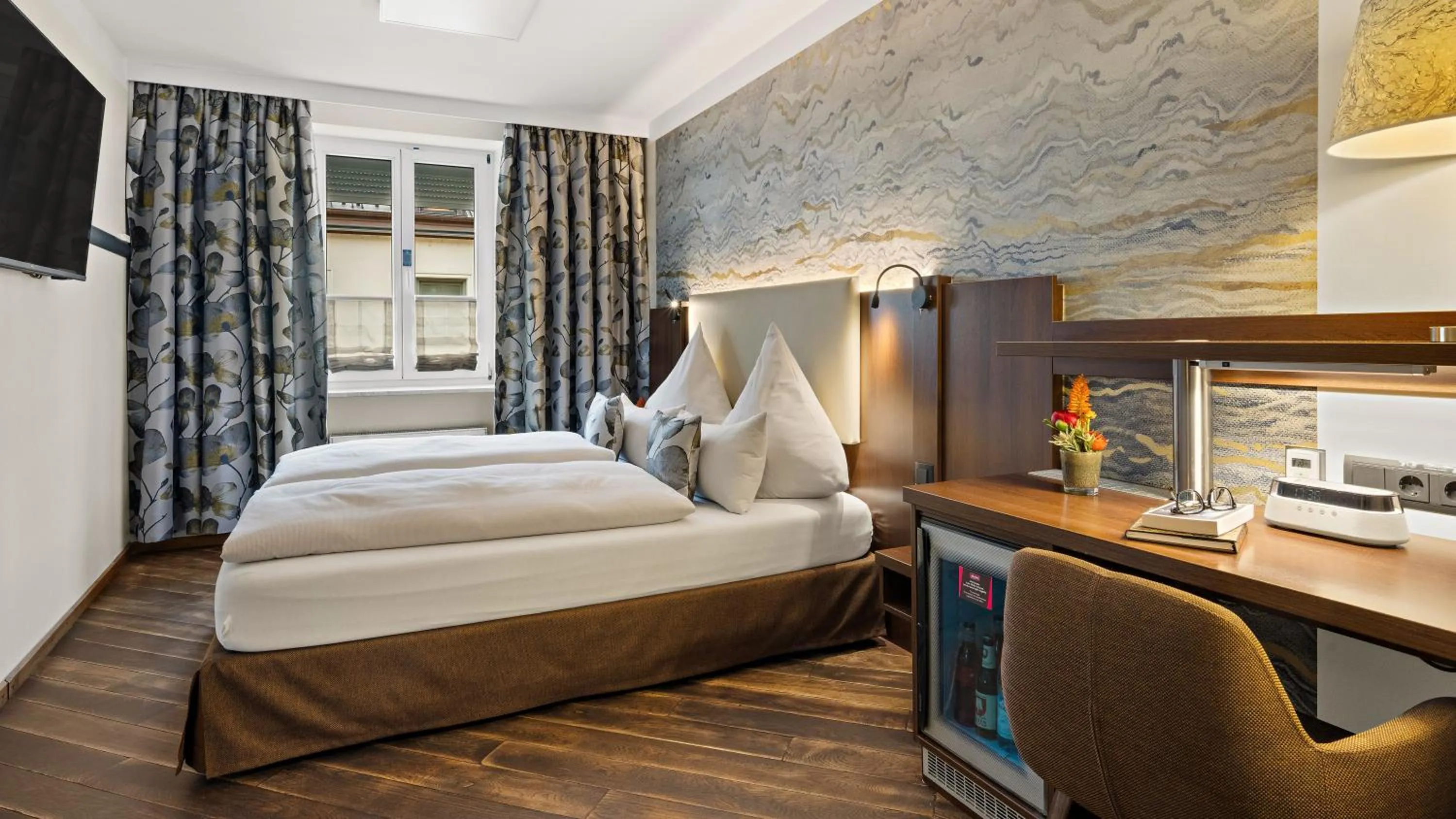 Bed in Hotel Deutsche Eiche