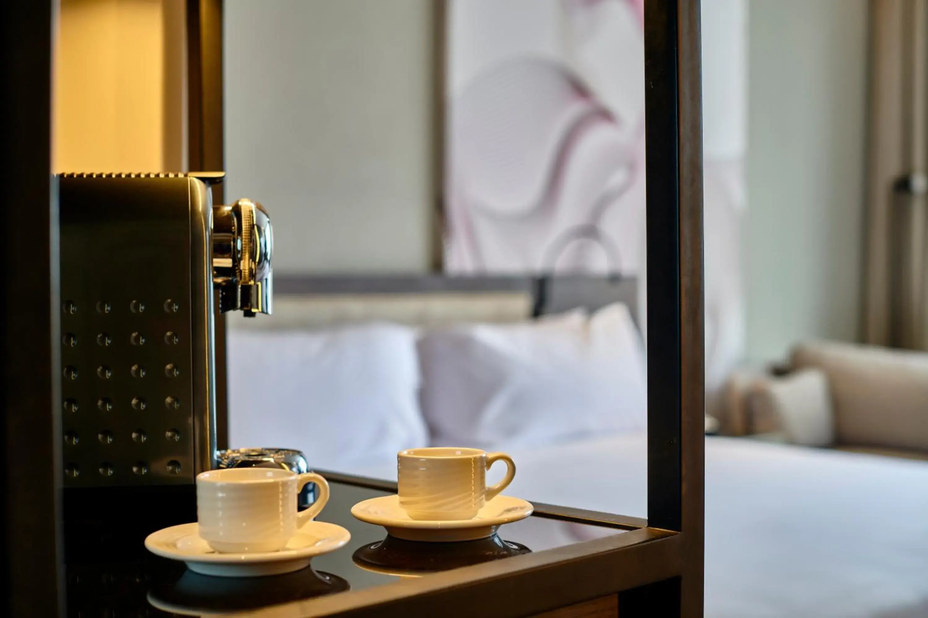 Coffee/tea facilities, Bed in Crowne Plaza - West Cairo Arkan by IHG Coffee/tea facilities, Bed in Crowne Plaza - West Cairo Arkan by IHG