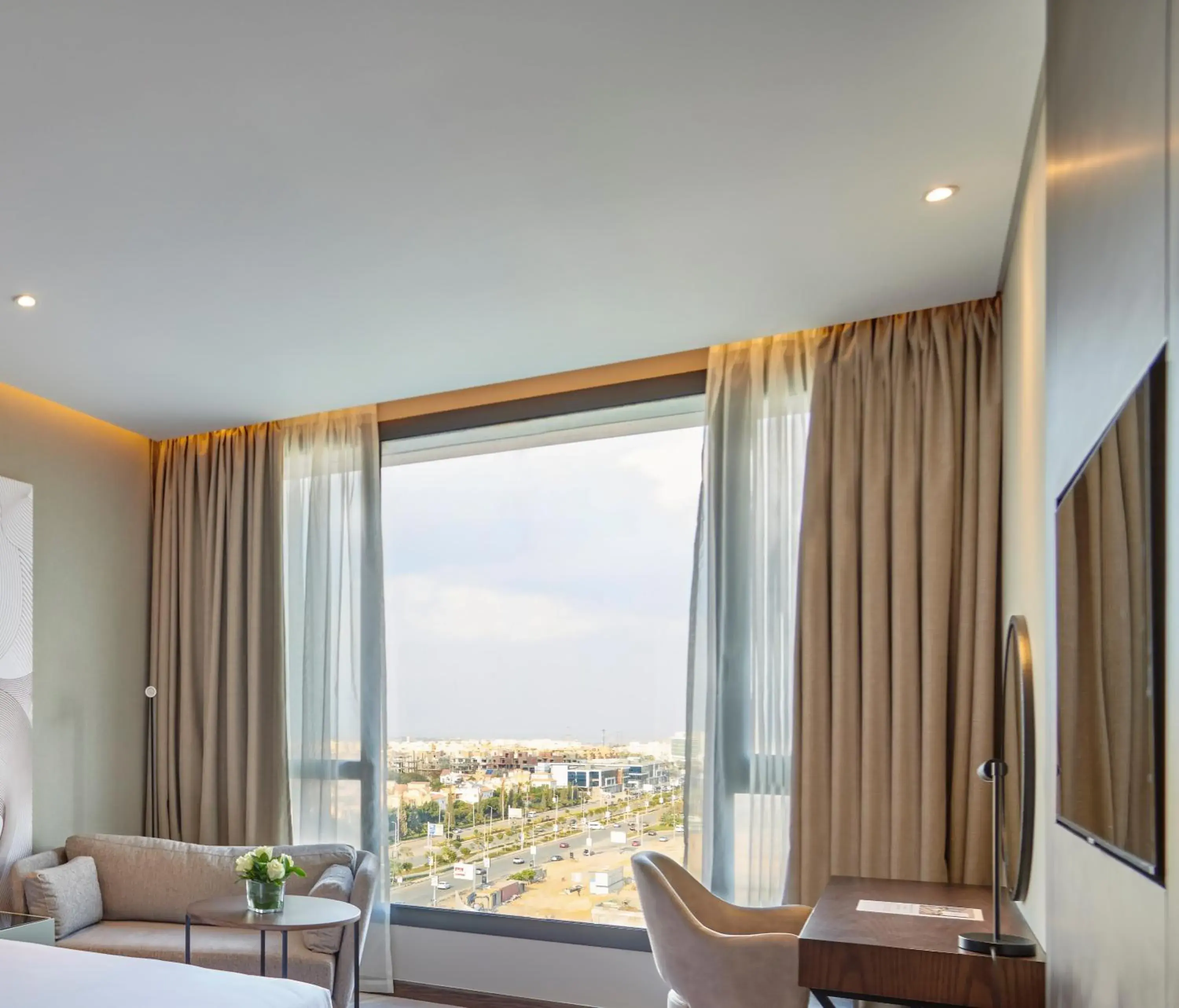 Seating area, Bed in Crowne Plaza - West Cairo Arkan by IHG Seating area, Bed in Crowne Plaza - West Cairo Arkan by IHG