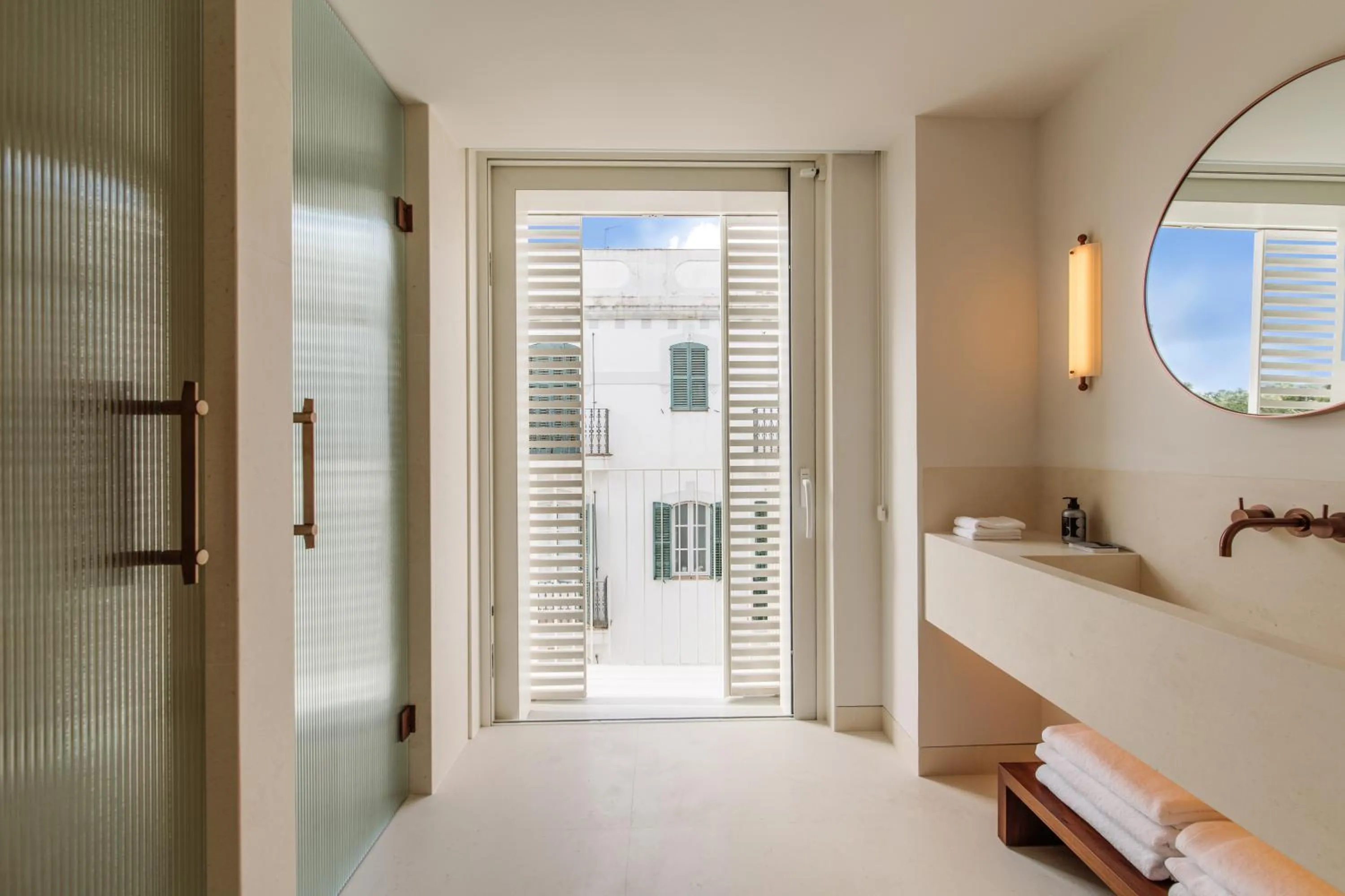 Bathroom, Bed in The Standard, Ibiza