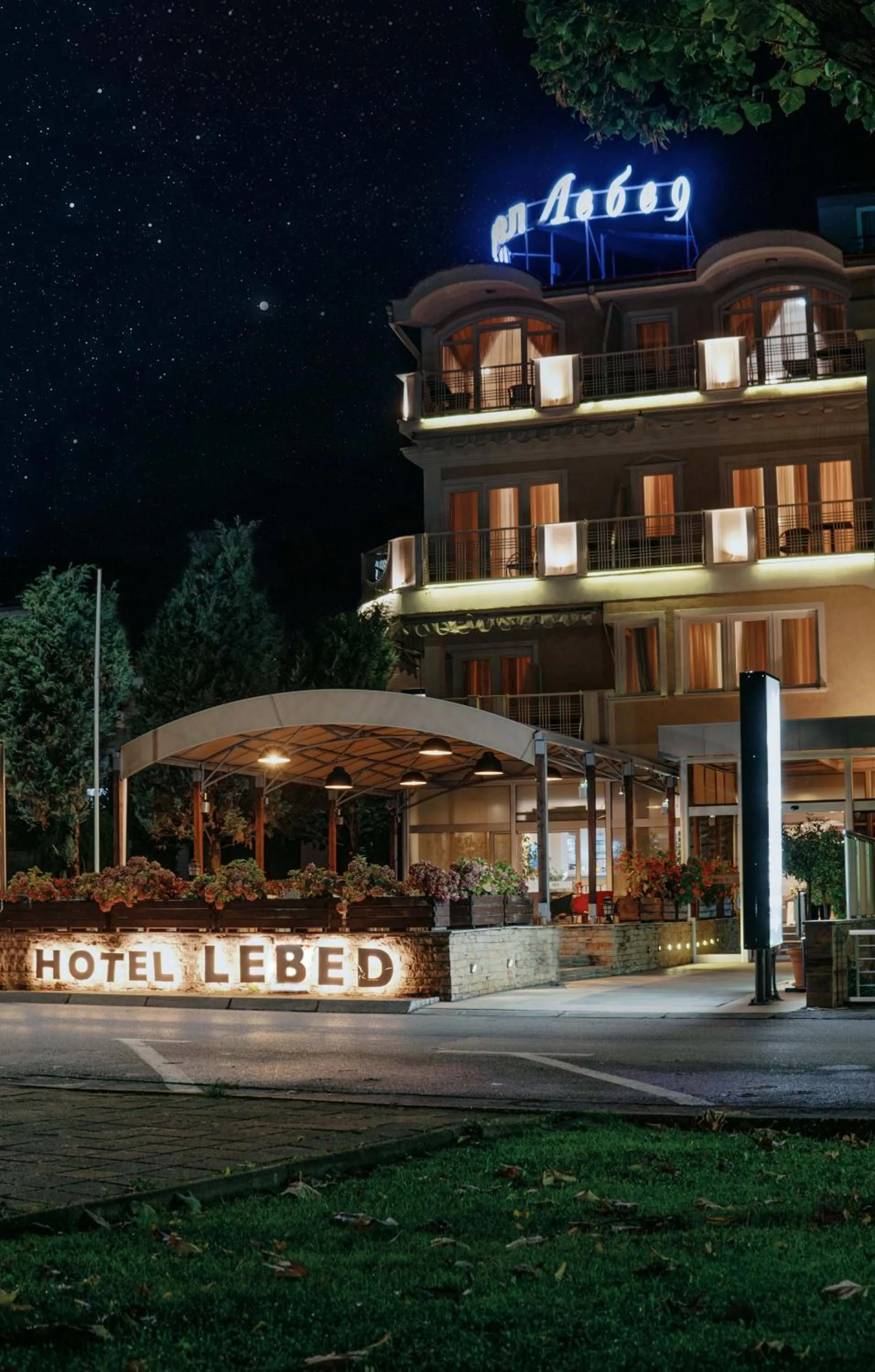 Facade/entrance in Hotel Lebed