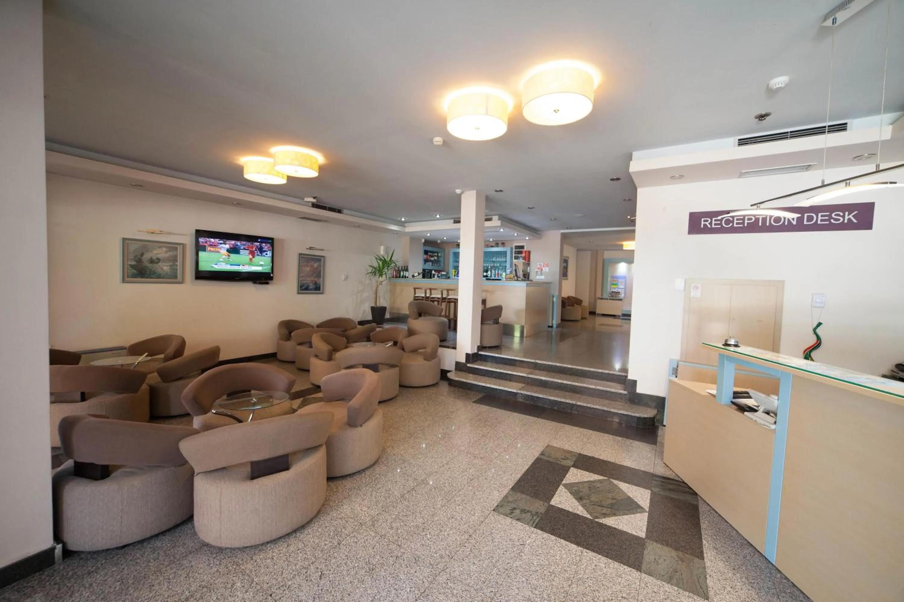 Lobby or reception in Hotel Lebed