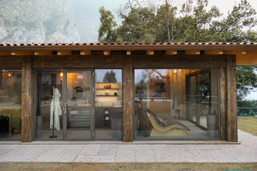 Sauna in Sibenbras Natural Aparthotel