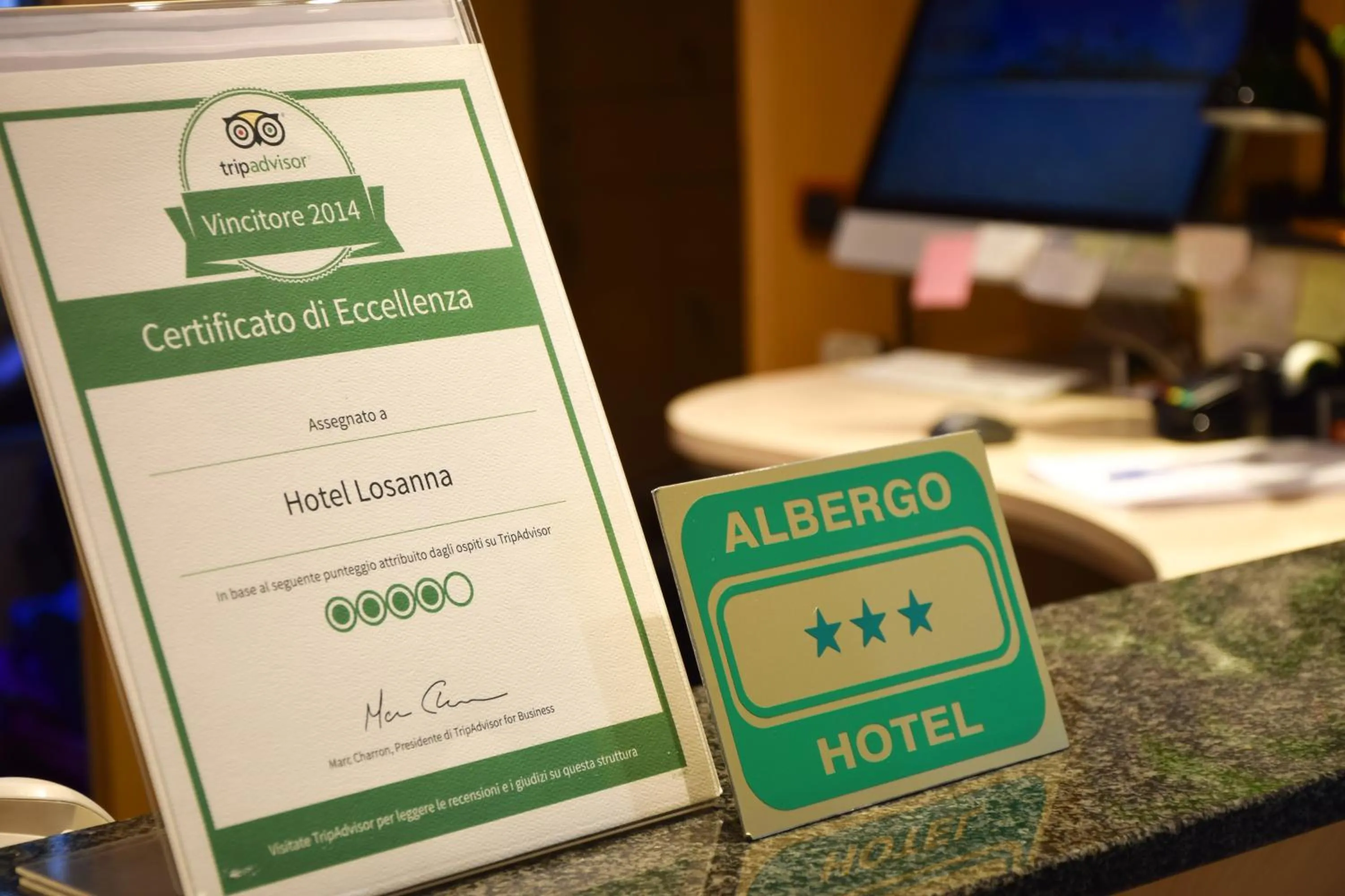 Certificate/Award in Hotel Losanna