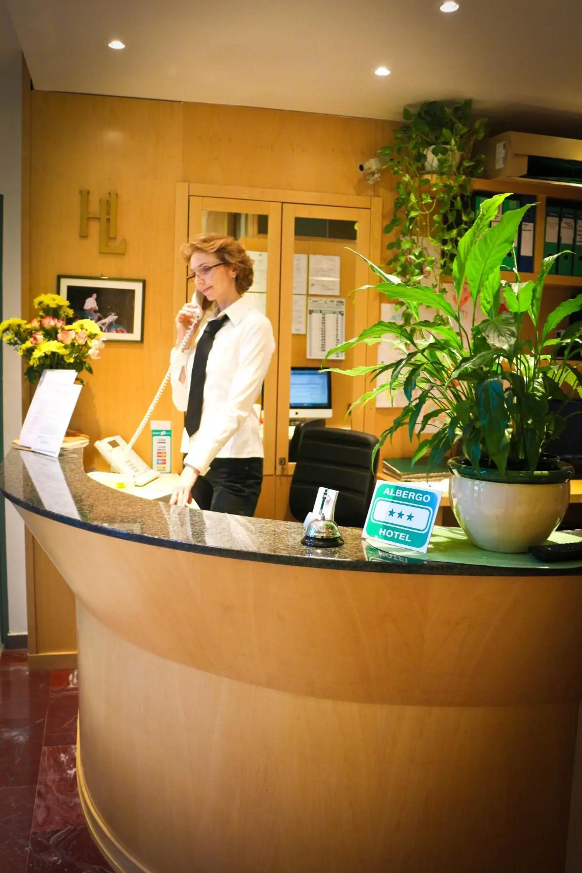 Lobby or reception in Hotel Losanna Lobby or reception in Hotel Losanna