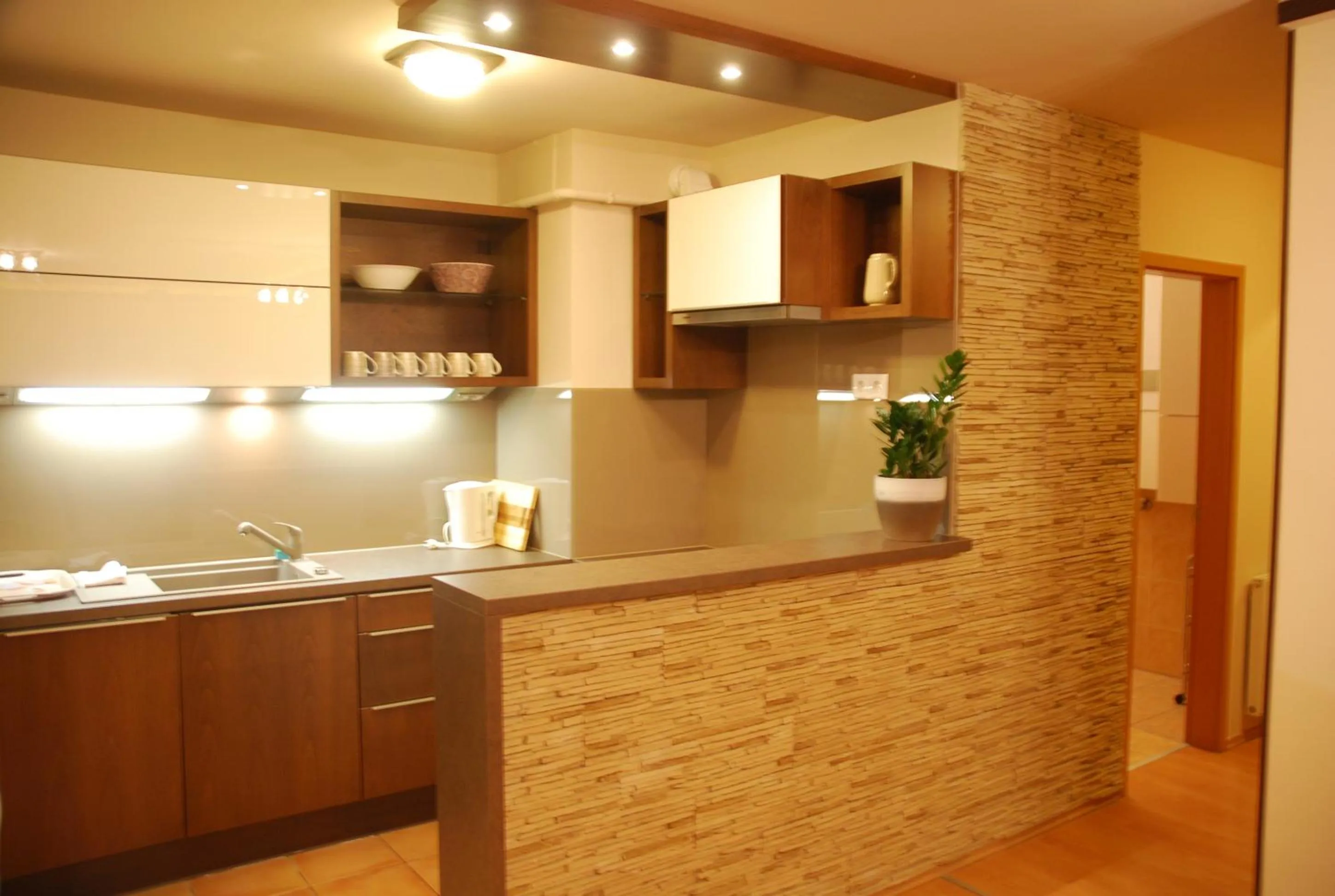 Kitchen or kitchenette in Arpad Bridge Apartments