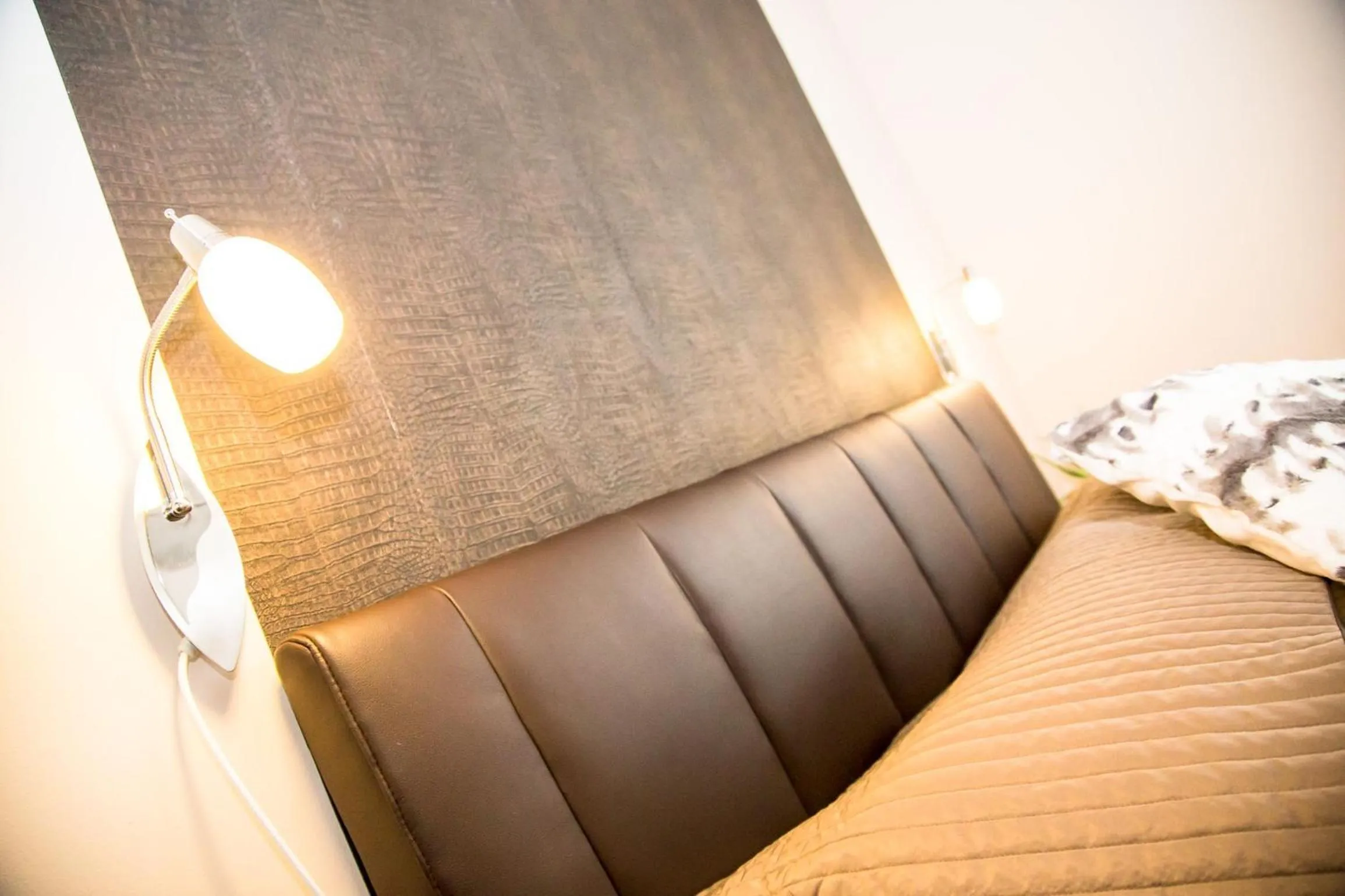 Bedroom in Arpad Bridge Apartments