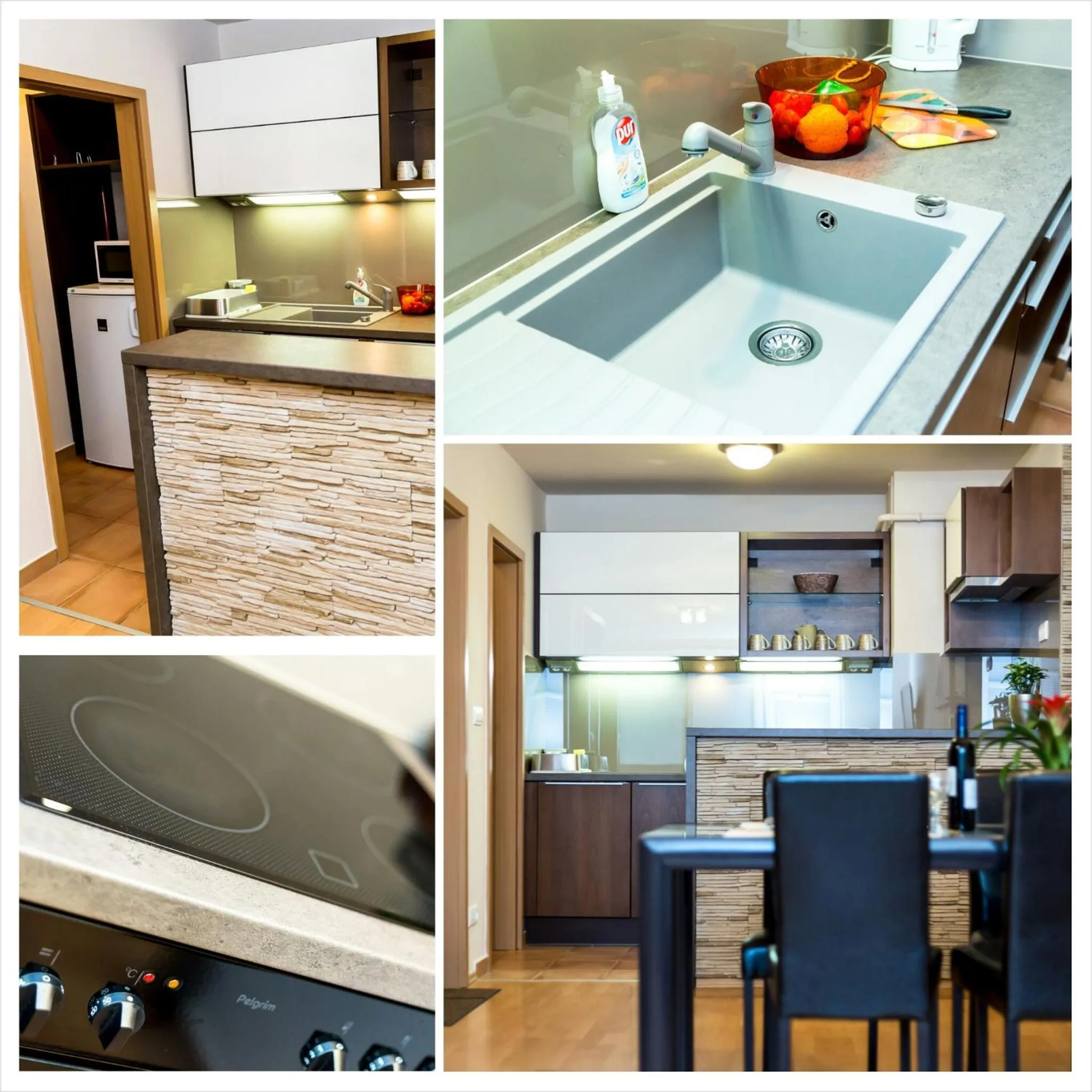 Kitchen or kitchenette in Arpad Bridge Apartments