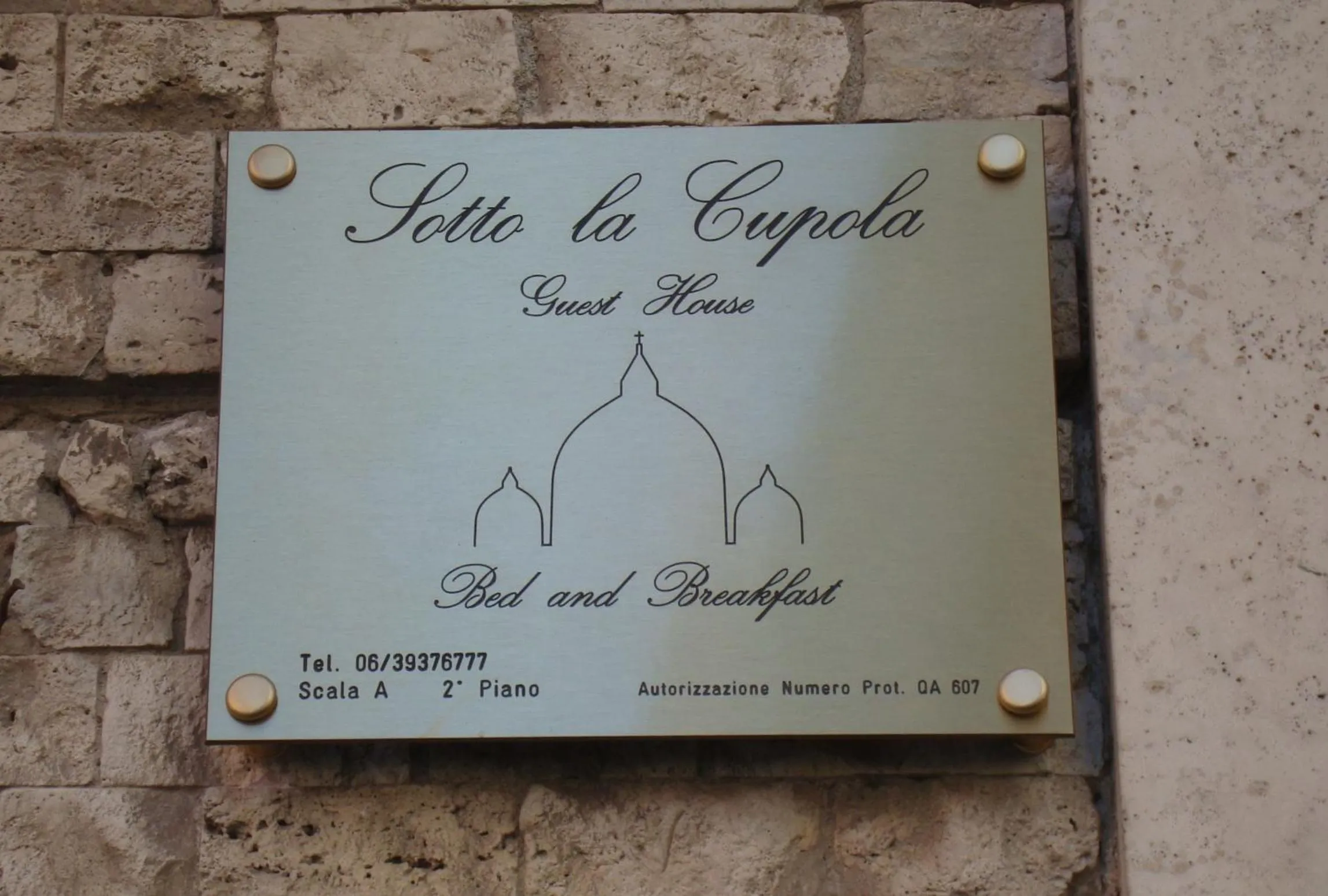 Facade/entrance in Sotto La Cupola