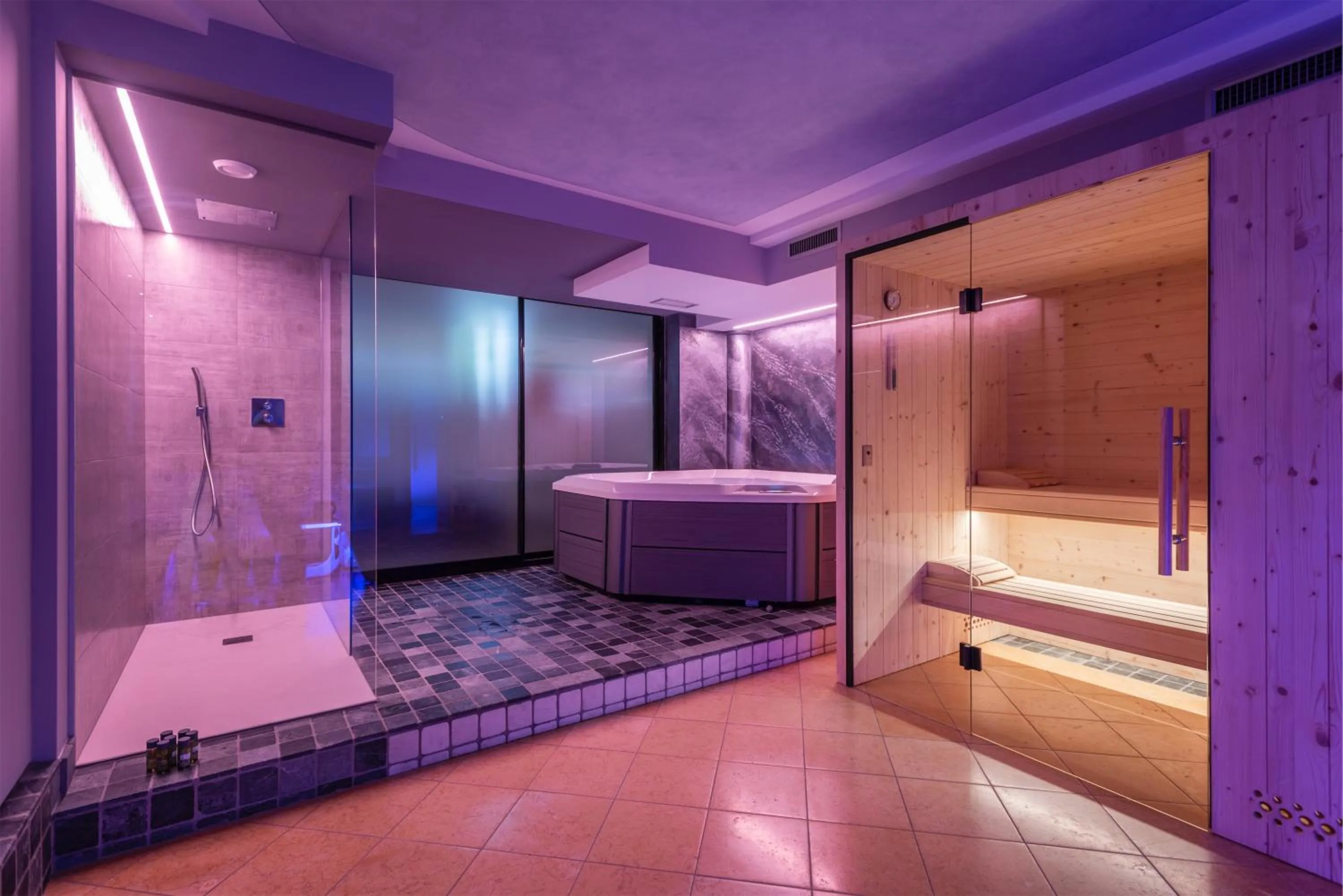 Sauna, Bed in Hotel Gabry