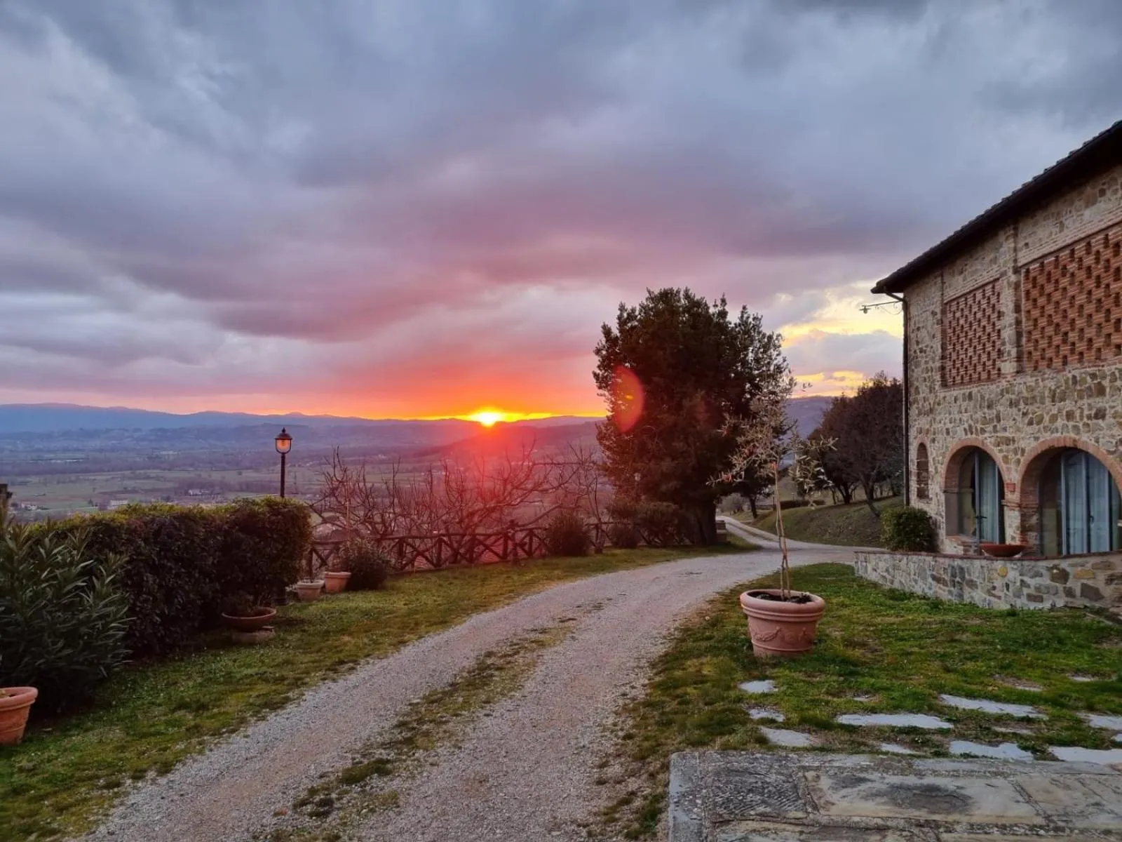 Sunset in Hotel Relais Palazzo di Luglio