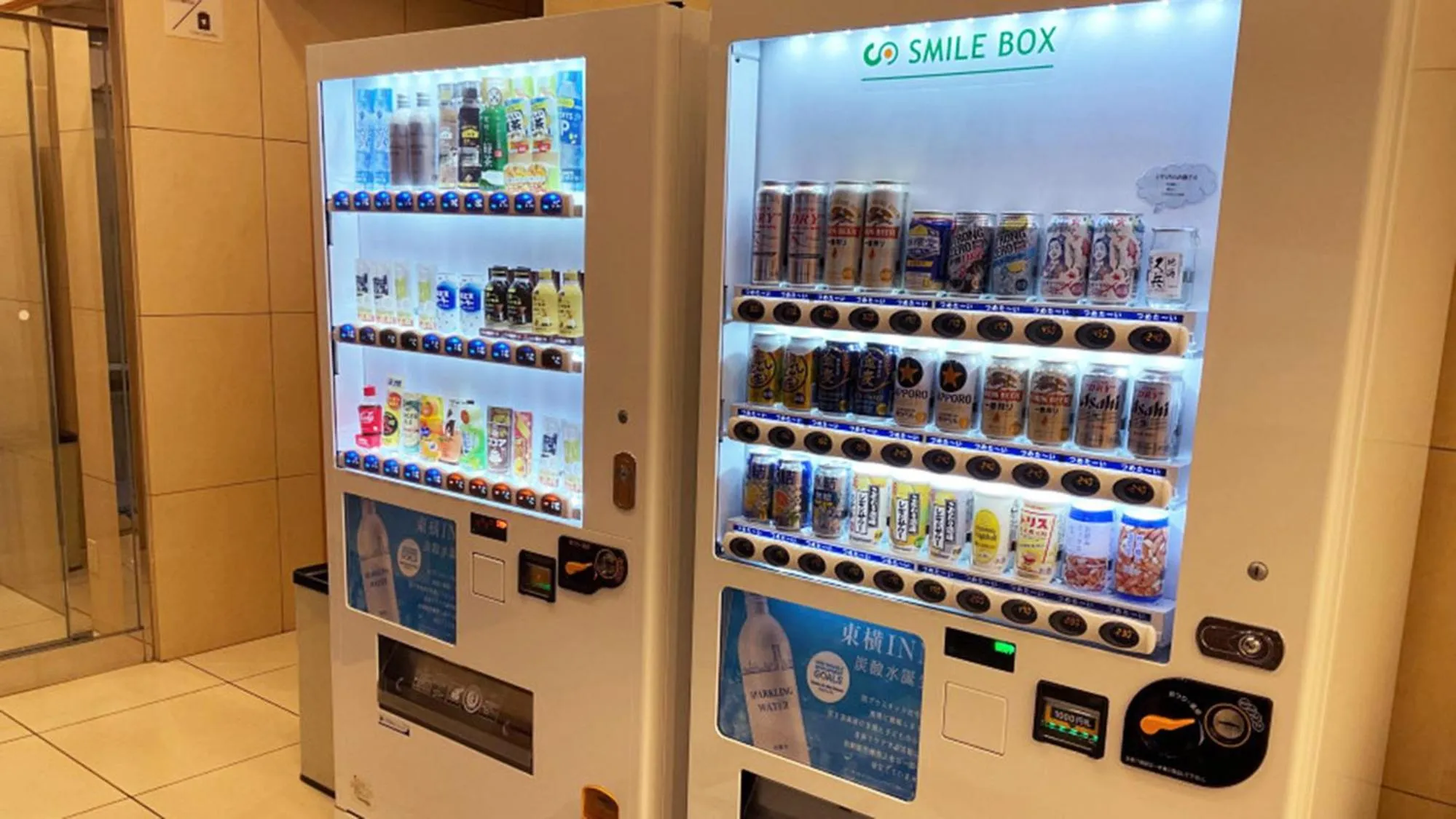 vending machine in Toyoko Inn Iwaki Ekimae