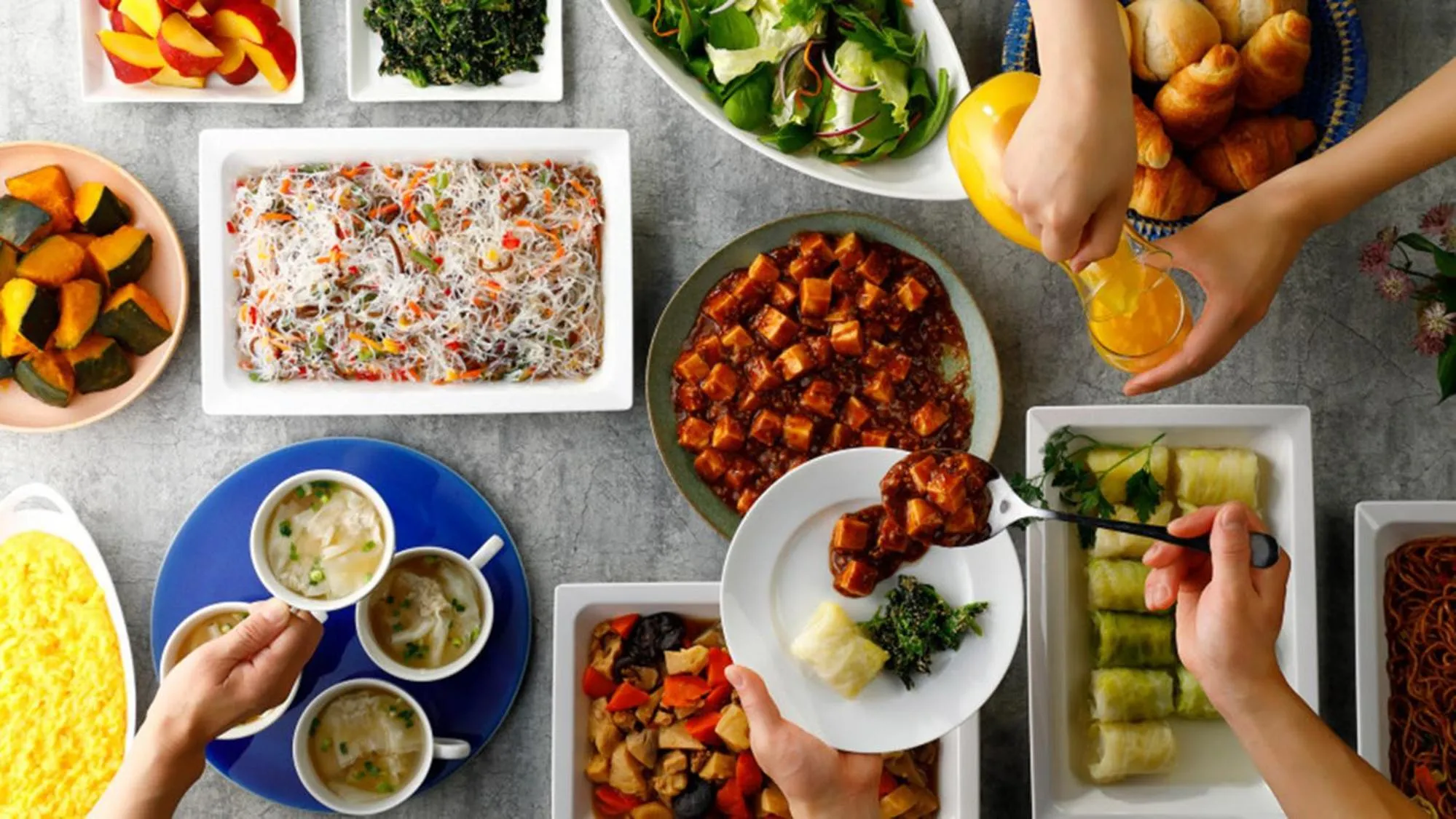 Buffet breakfast in Toyoko Inn Urawa misono eki Higashi guchi