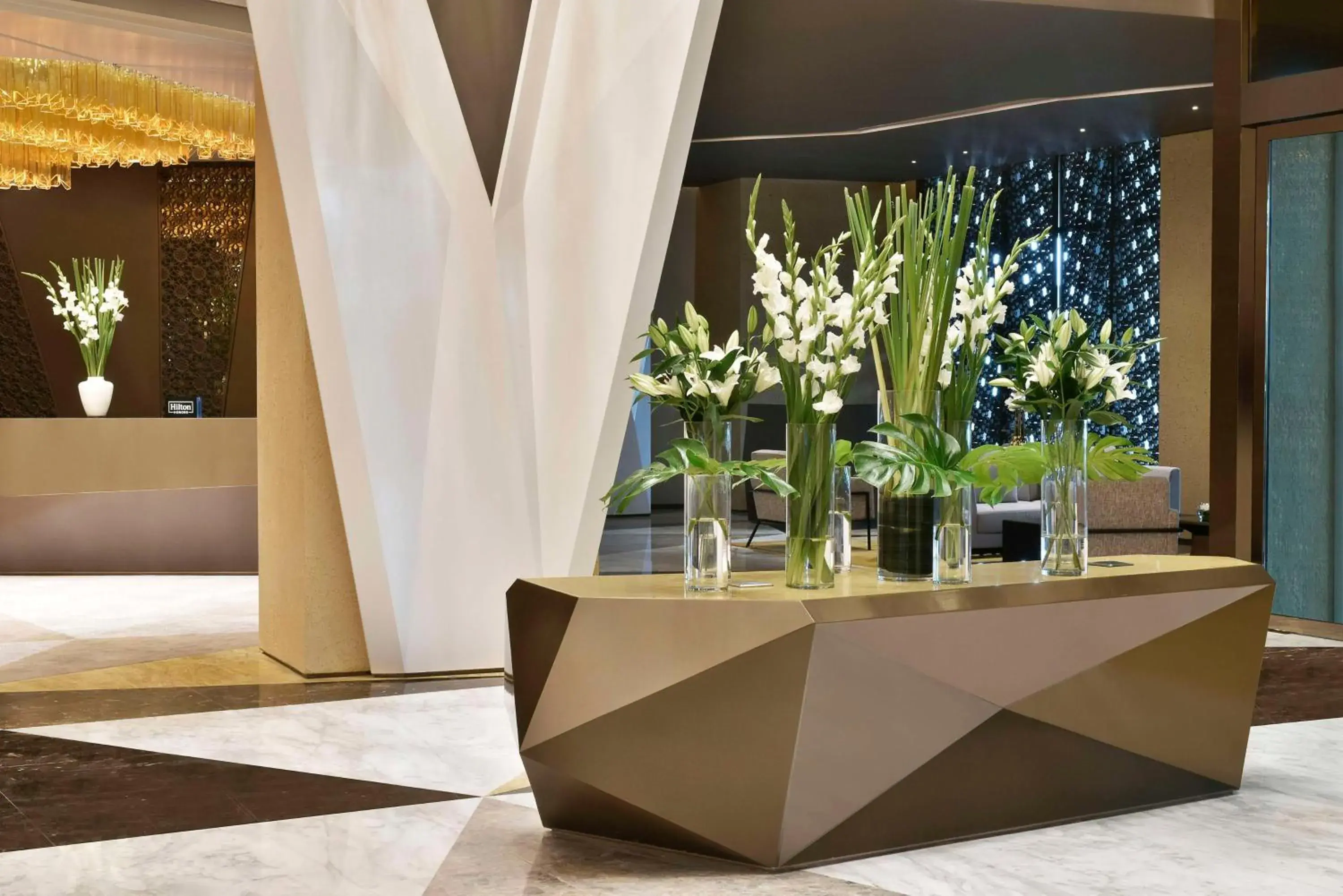 Lobby or reception in Hilton Bahrain Lobby or reception in Hilton Bahrain
