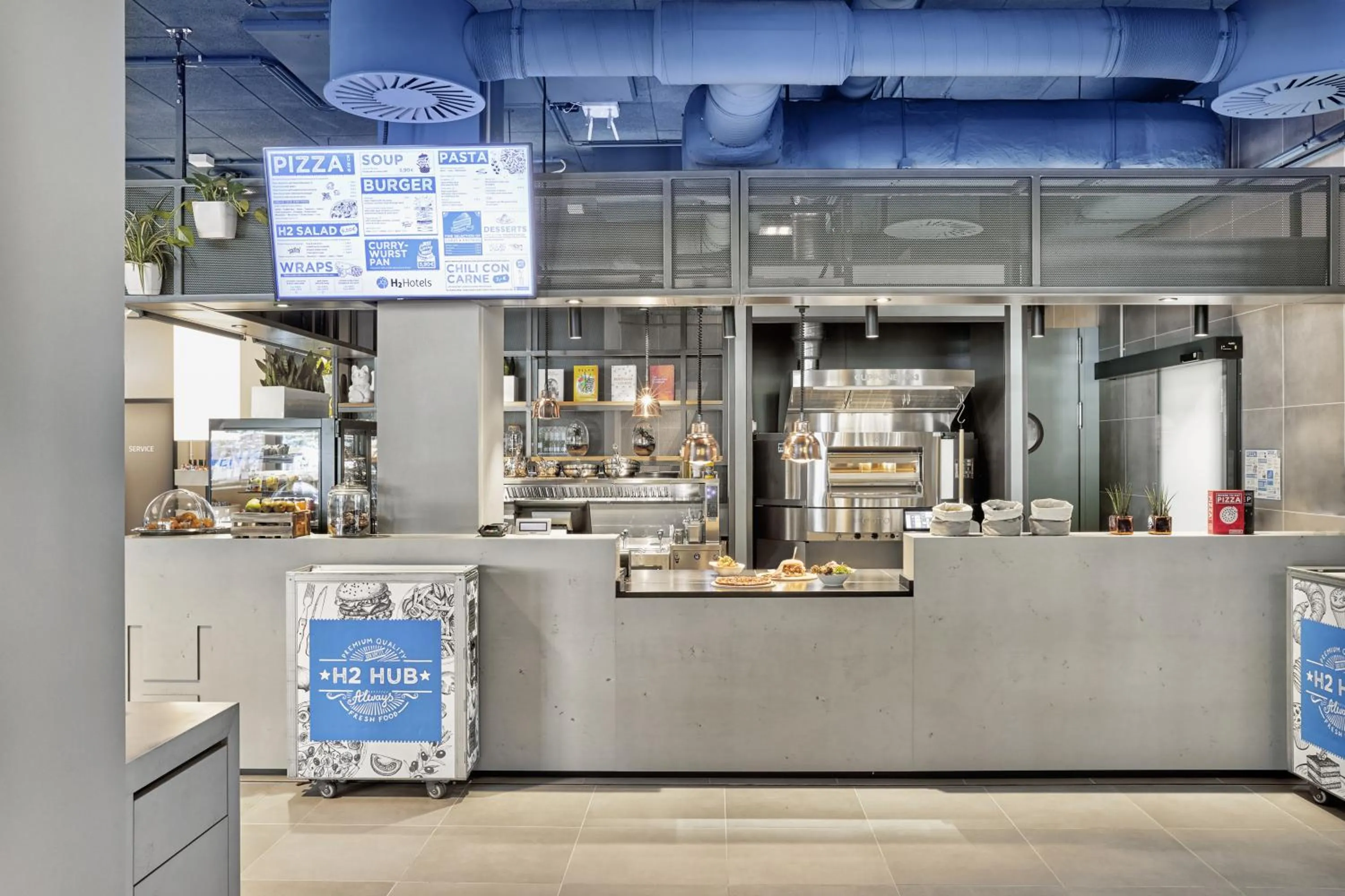 Restaurant/places to eat in H2 Hotel Düsseldorf Seestern