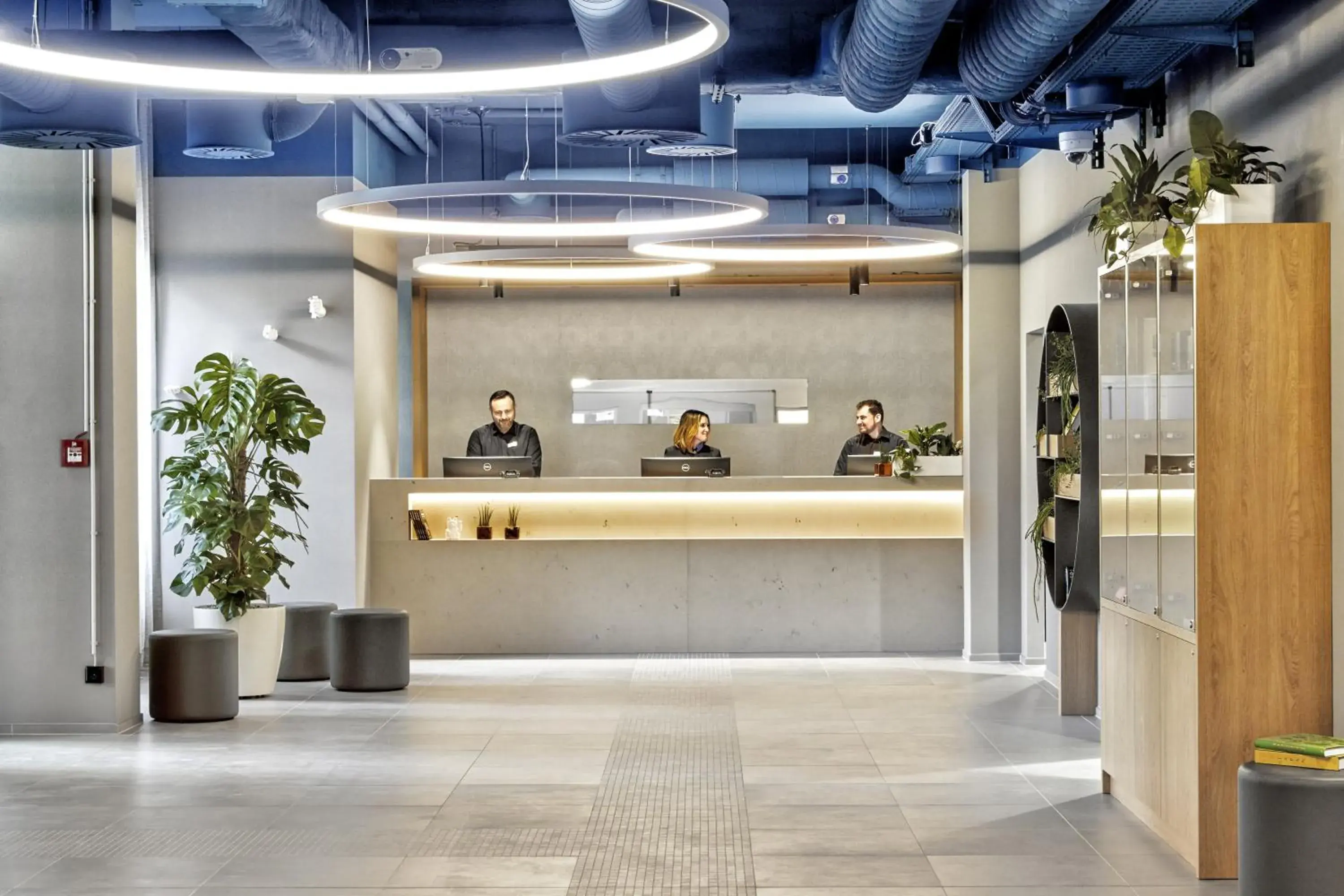 Lobby or reception in H2 Hotel Düsseldorf Seestern Lobby or reception in H2 Hotel Düsseldorf Seestern