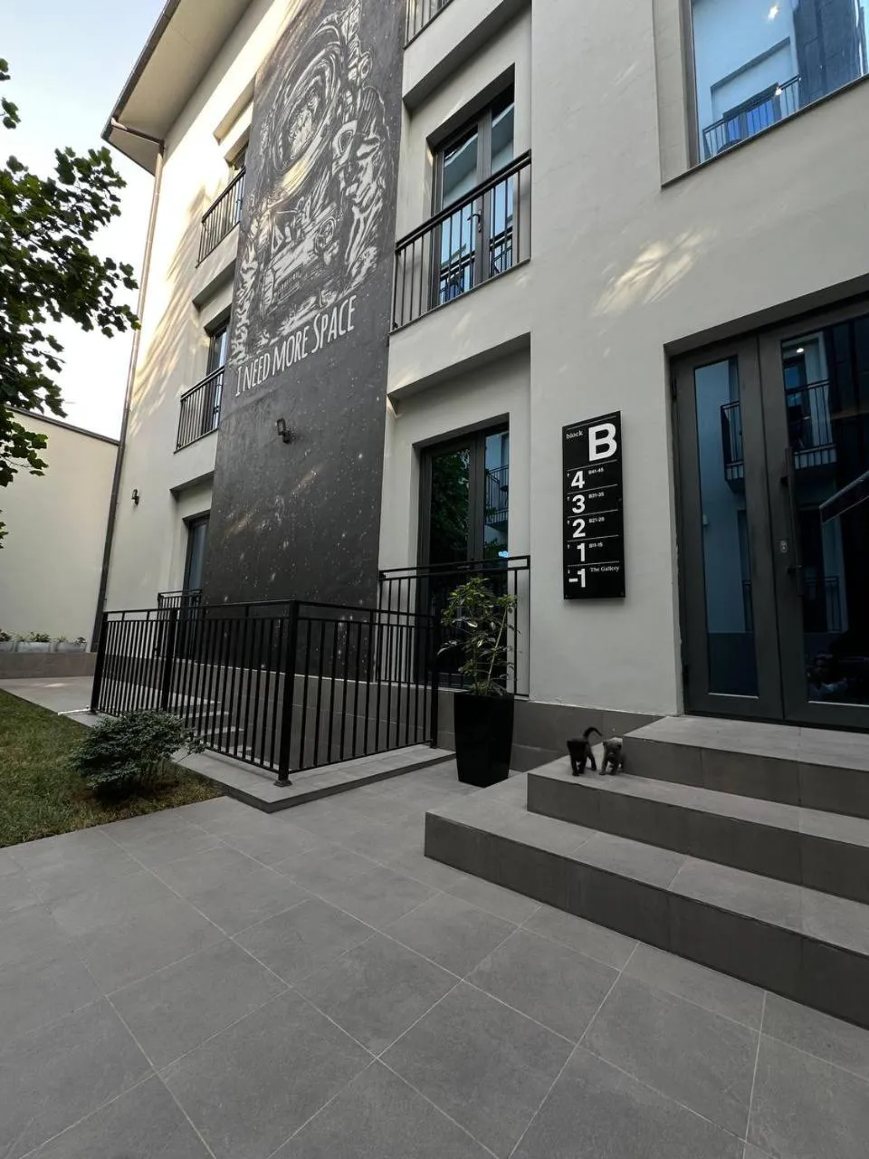 Inner courtyard view in Sapiens Hotel