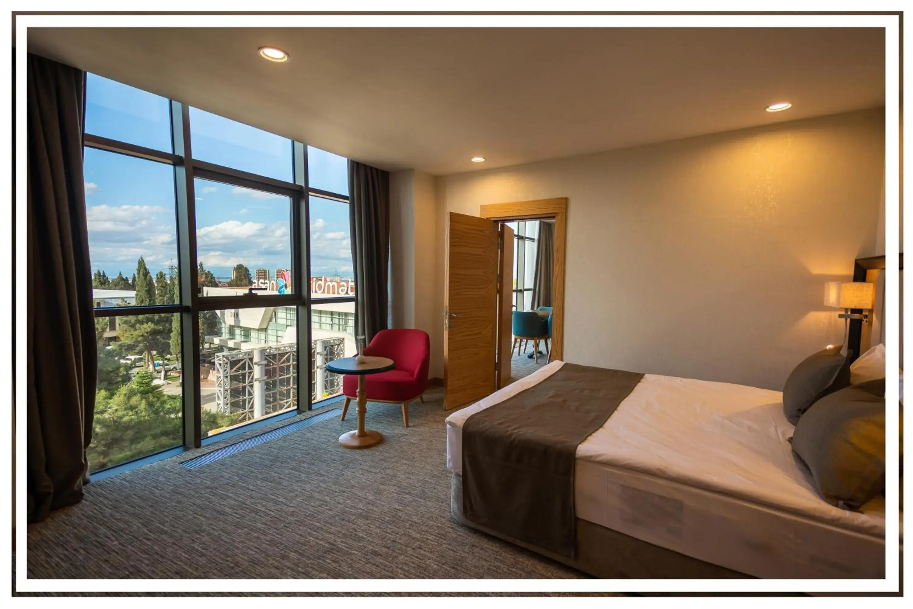 Seating area, Bed in Premium Hotel Ganja Seating area, Bed in Premium Hotel Ganja