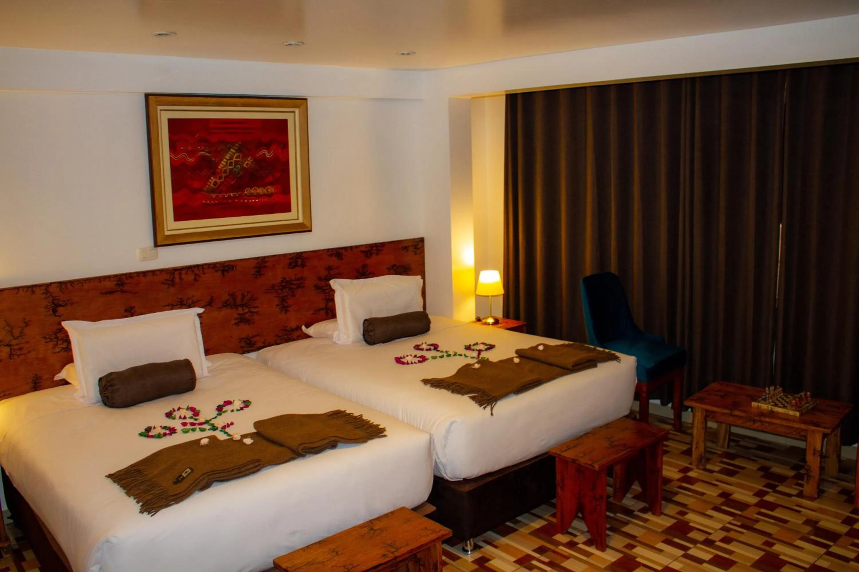 Photo of the whole room, Bed in Hotel Tara Machupicchu