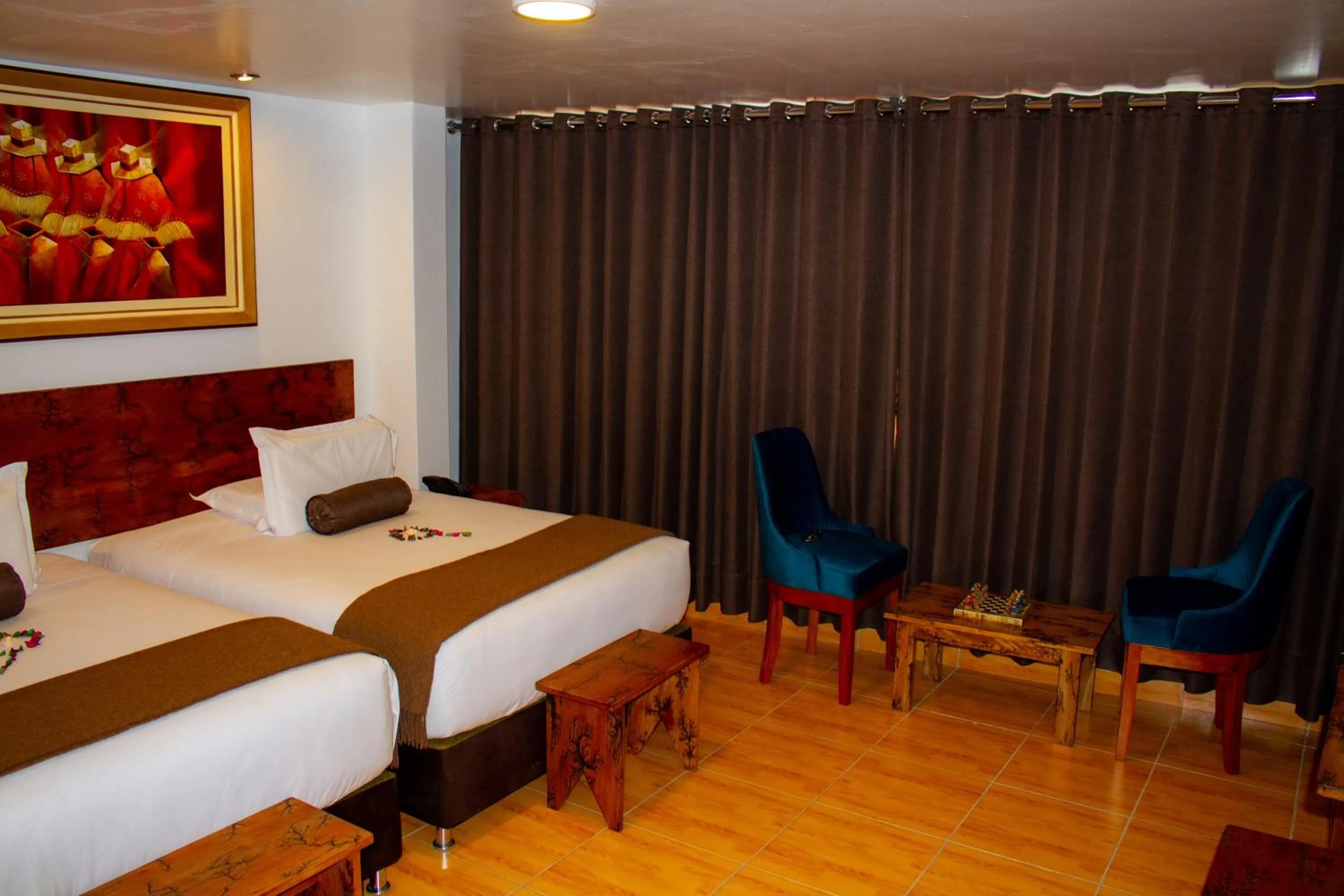 Photo of the whole room, Bed in Hotel Tara Machupicchu