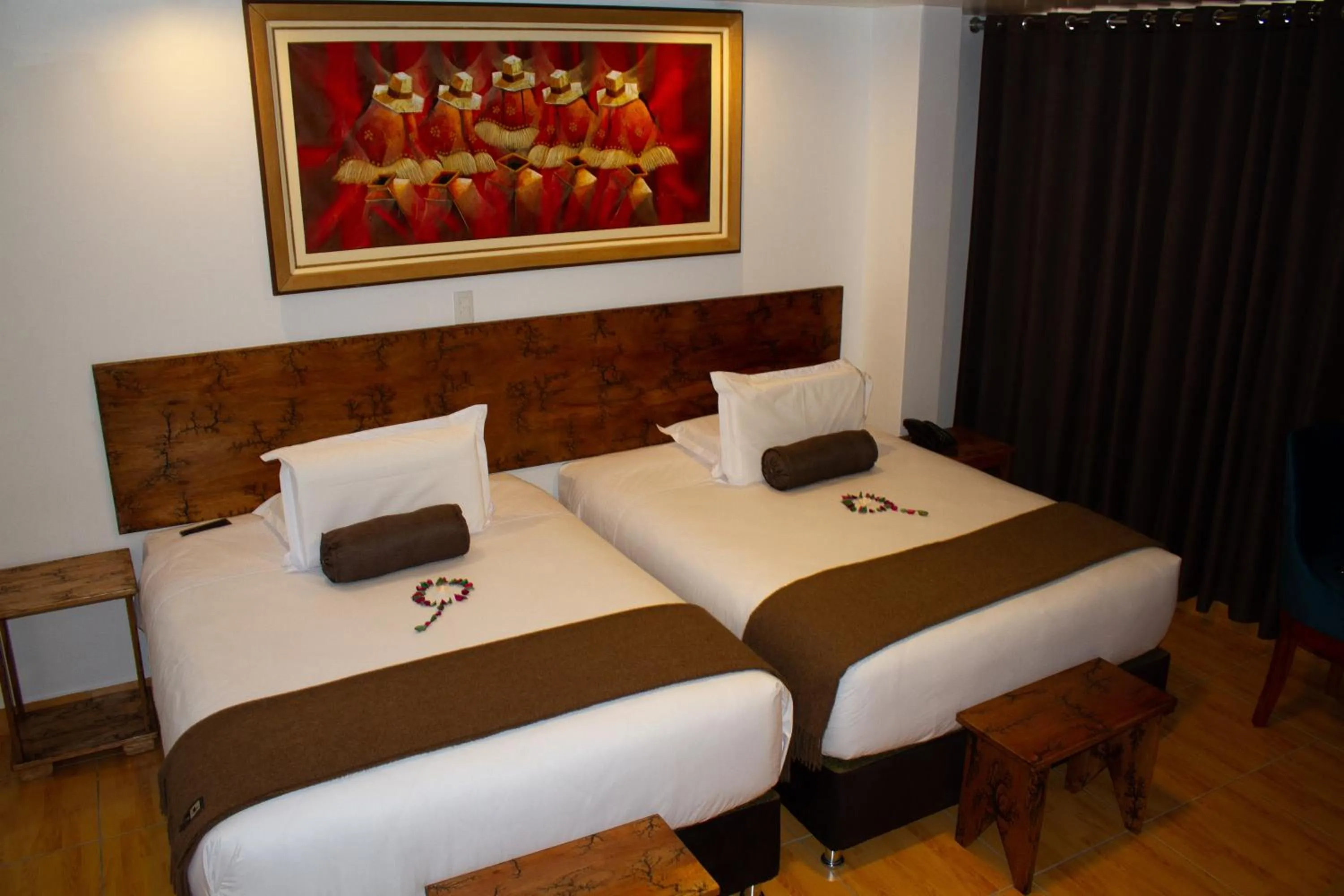Photo of the whole room, Bed in Hotel Tara Machupicchu