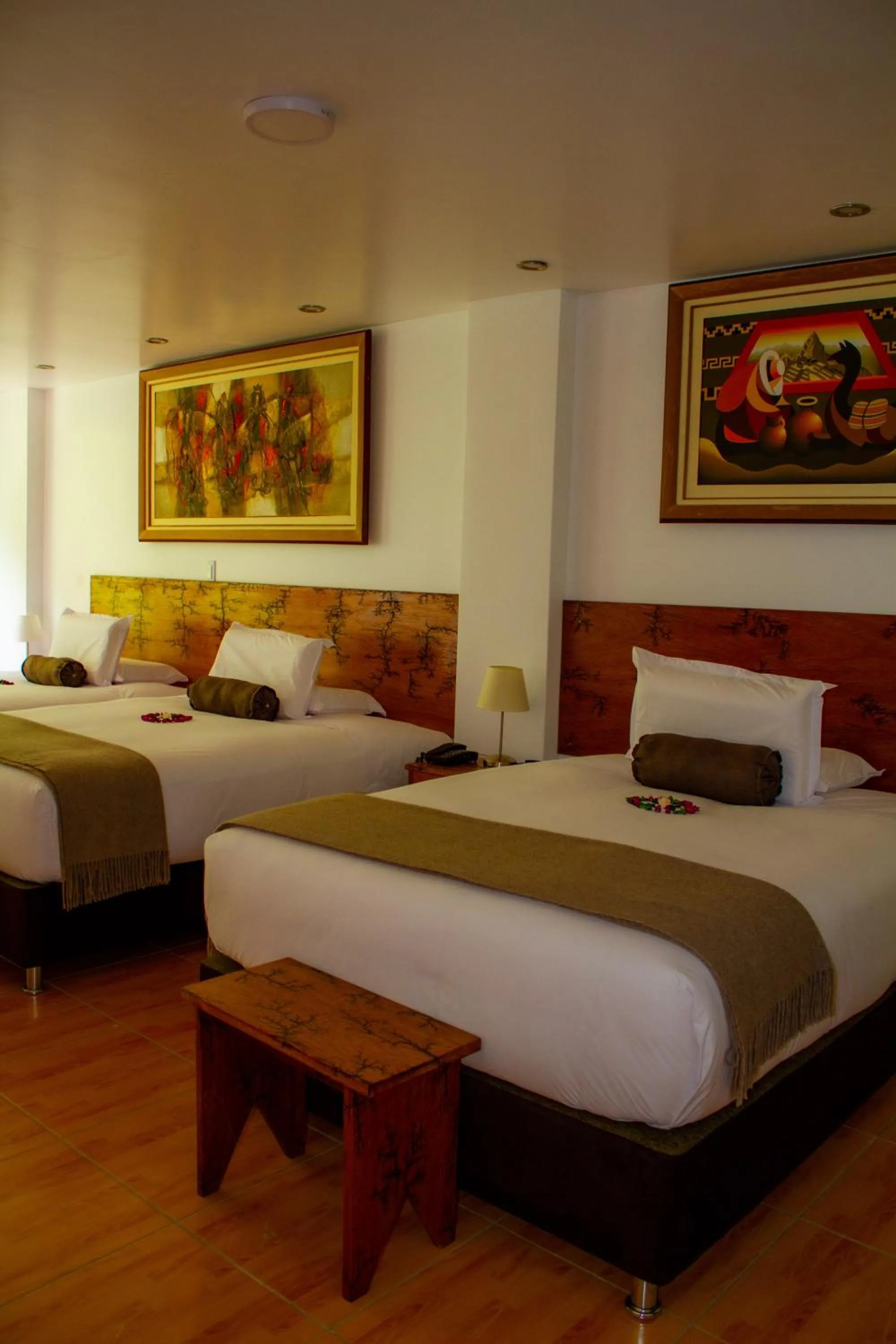 Photo of the whole room, Bed in Hotel Tara Machupicchu